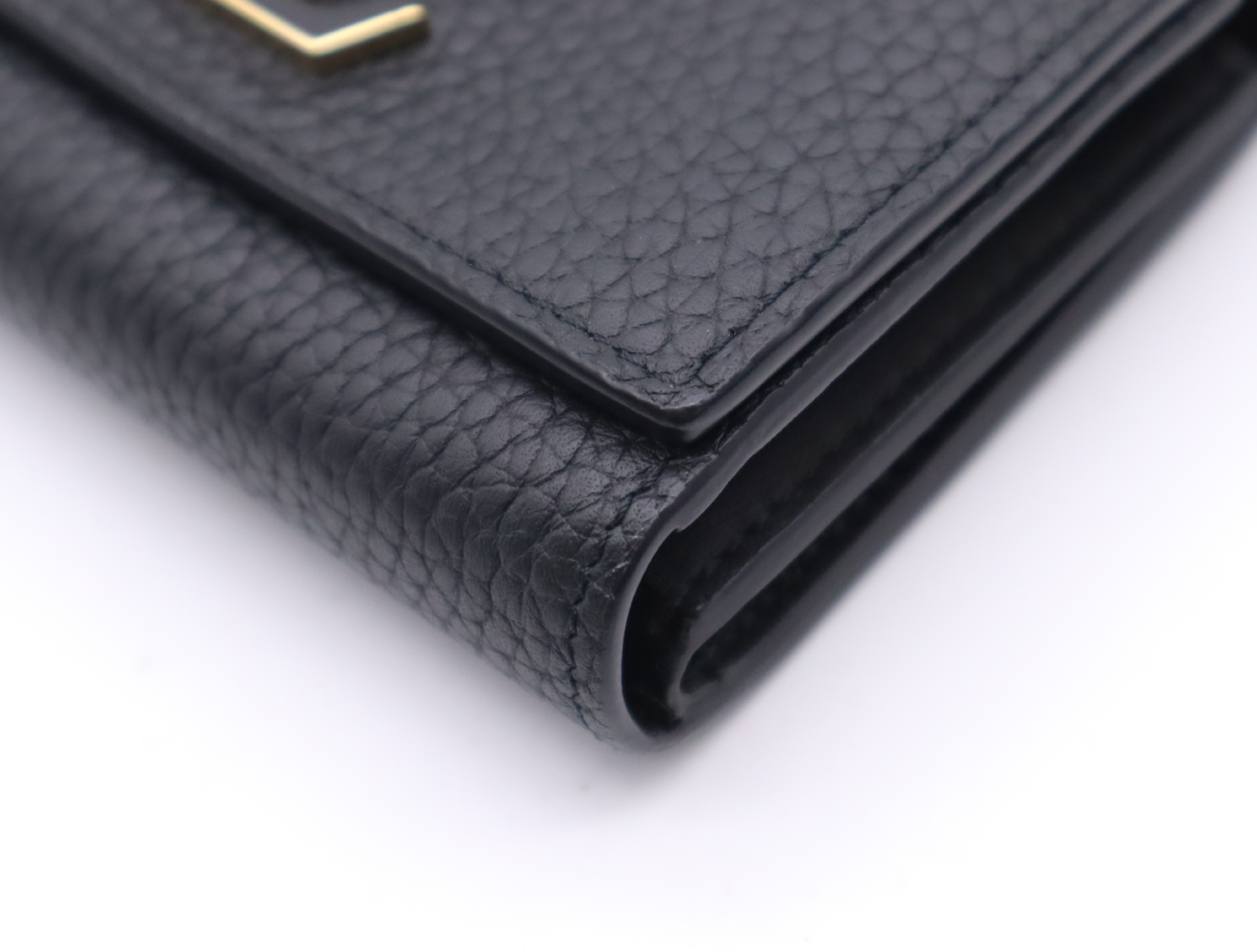 M12149 Taurillon Capucines Tiny Wallet with Dust Bag — view 7