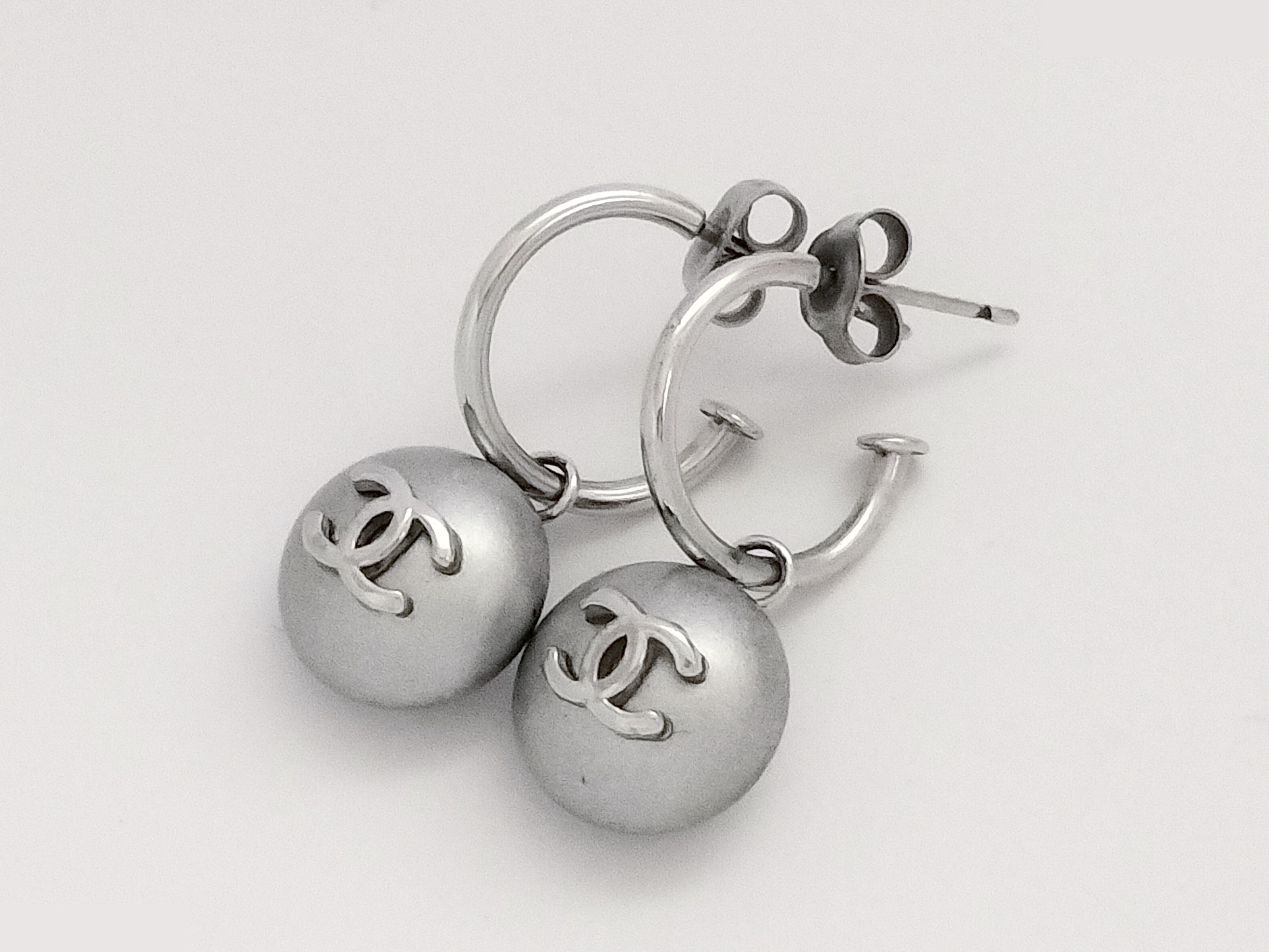 Coco F Pearl Hoop Earrings