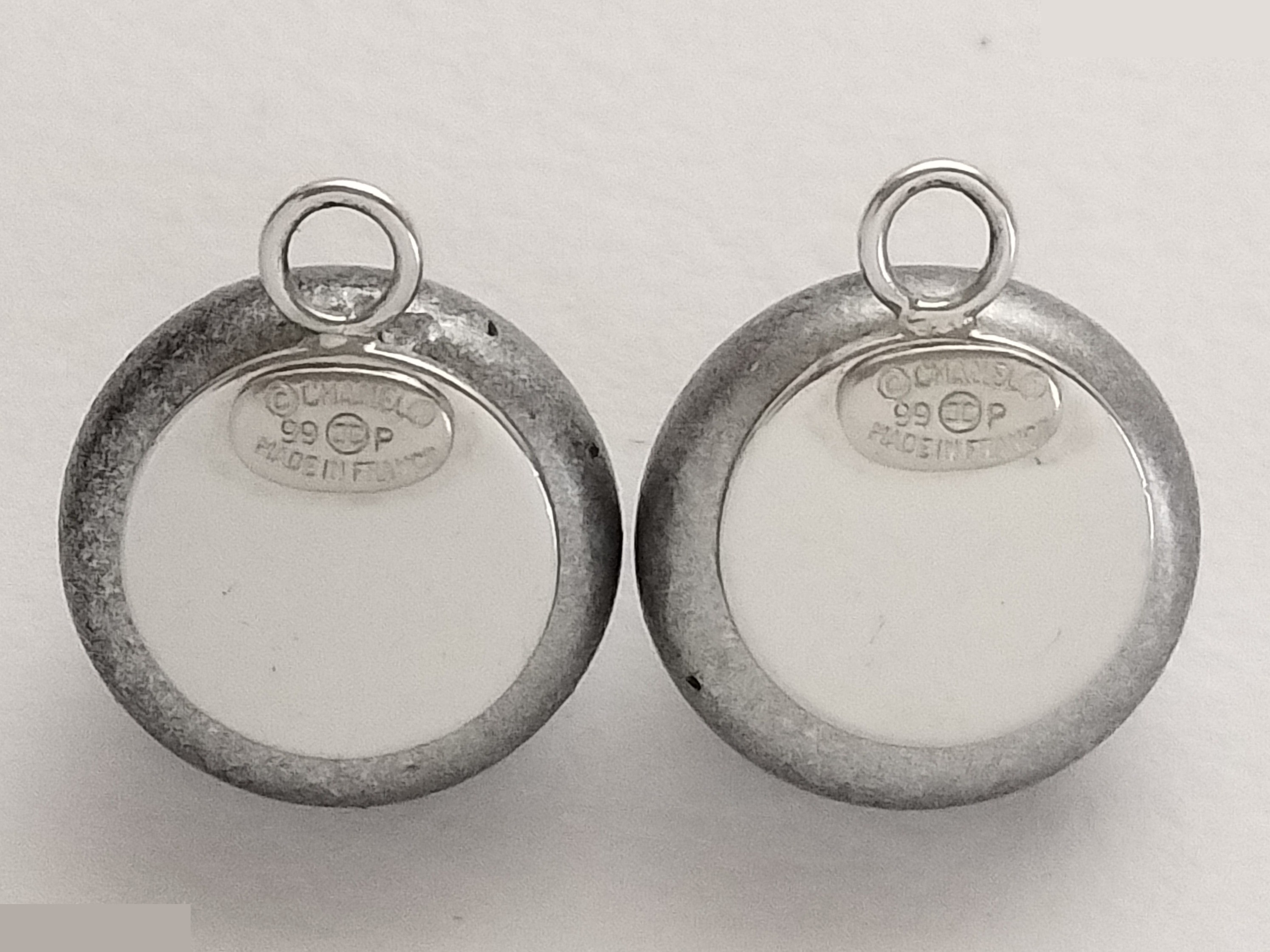 Coco F Pearl Hoop Earrings — view 3