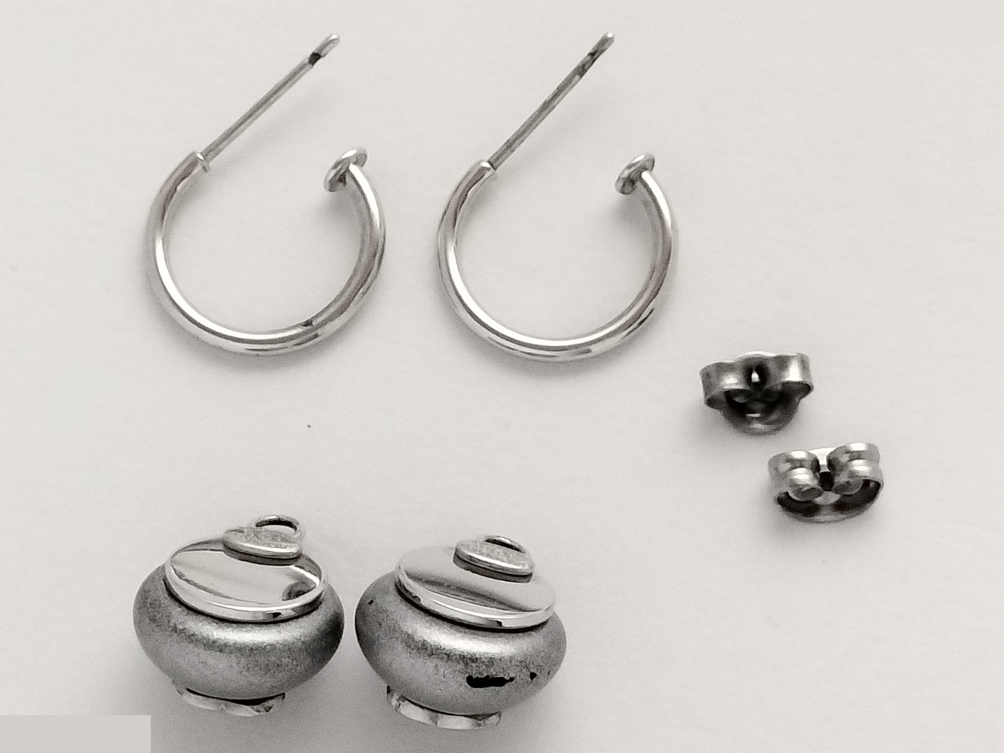 Coco F Pearl Hoop Earrings — view 4