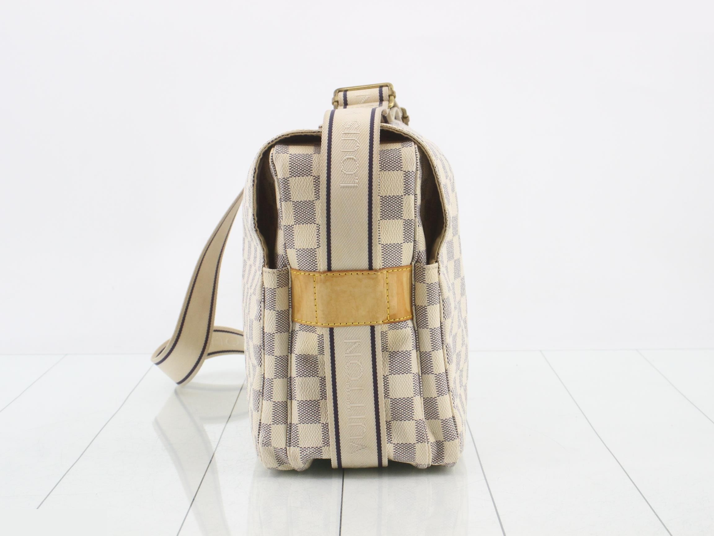 Damier Azur Naviglio Shoulder Bag — view 3