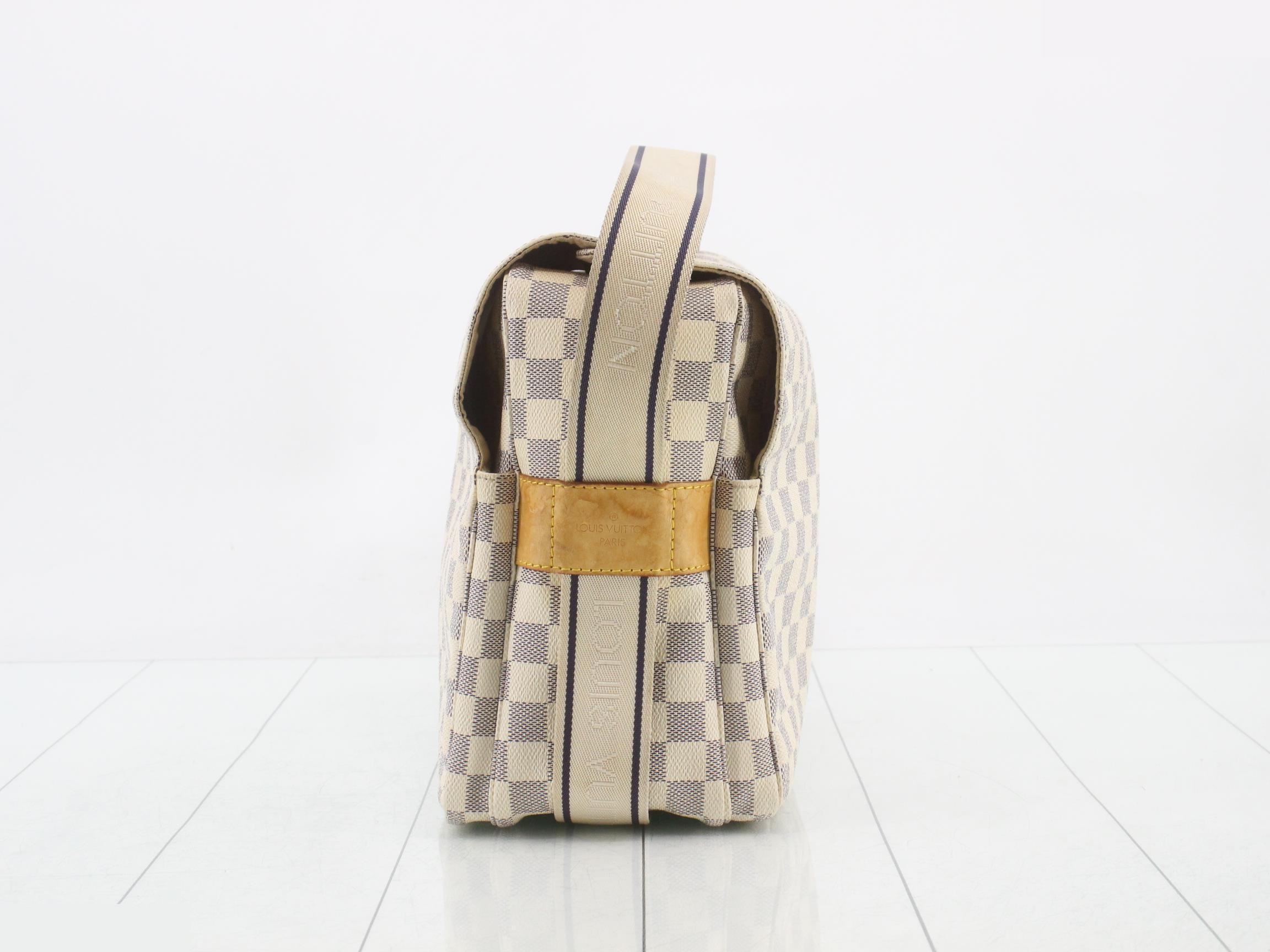 Damier Azur Naviglio Shoulder Bag — view 4