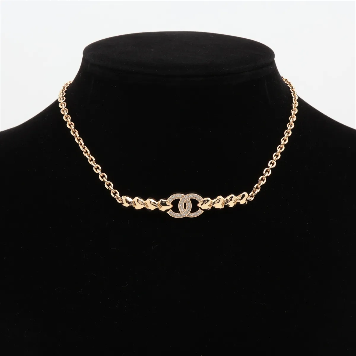 Cocomark B23P Necklace GP x Rhinestone Gold — view 6