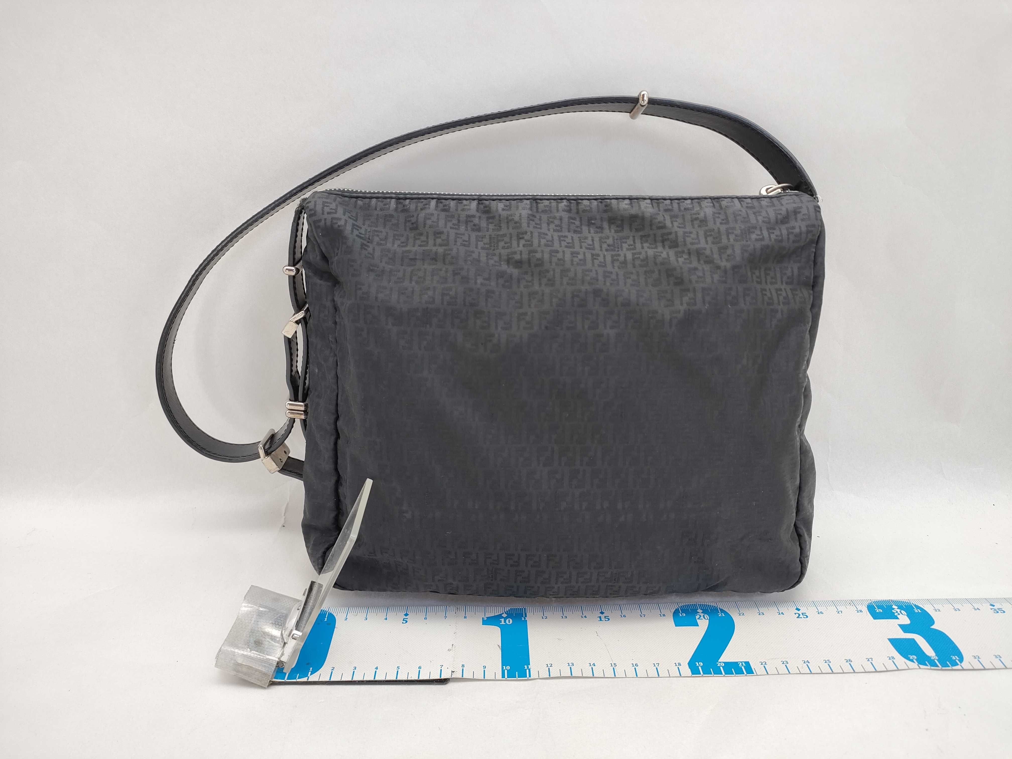 Zucchino Shoulder Bag, Nylon, Black Shoulder Bag — view 2