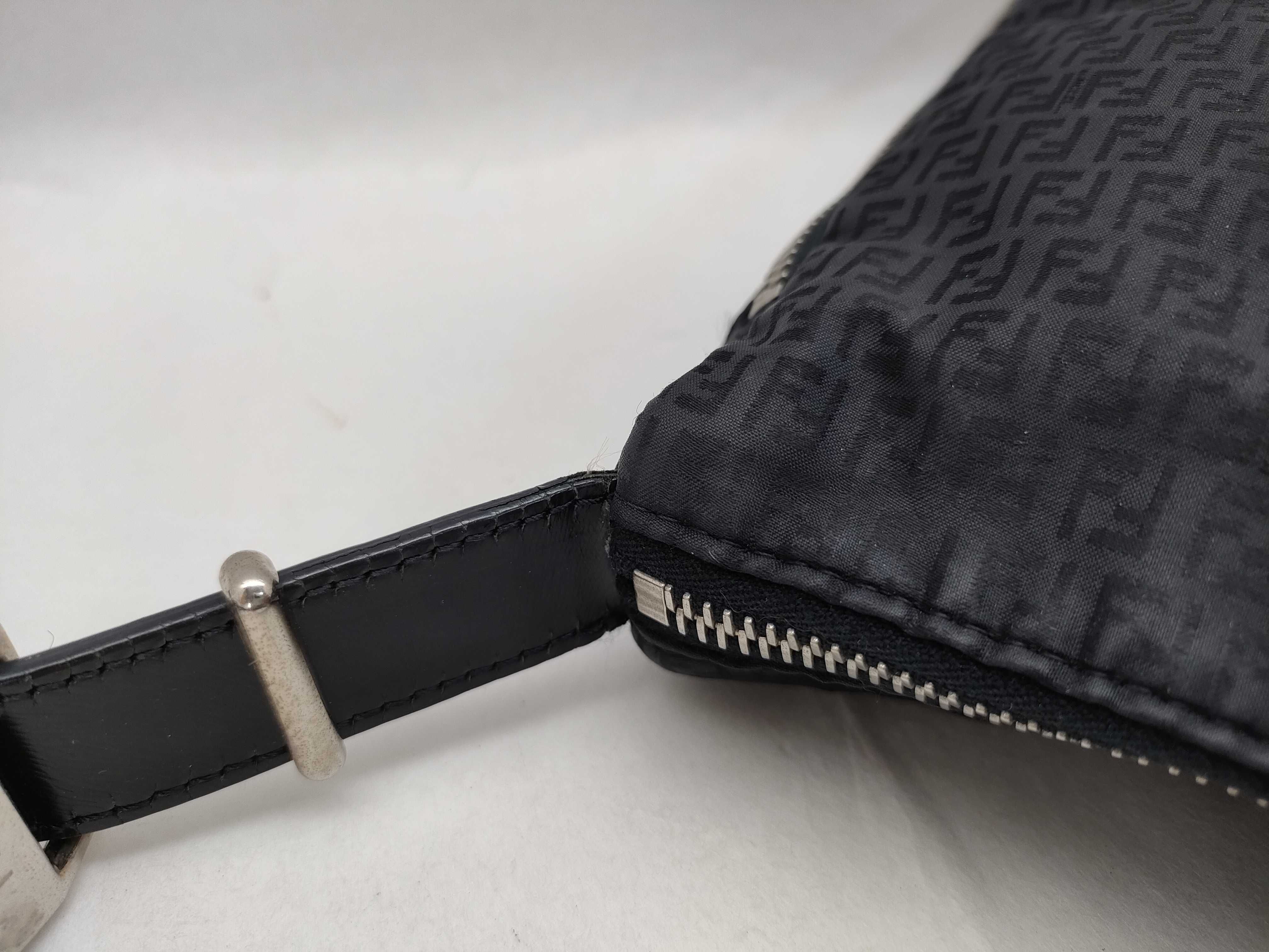 Zucchino Shoulder Bag, Nylon, Black Shoulder Bag — view 5