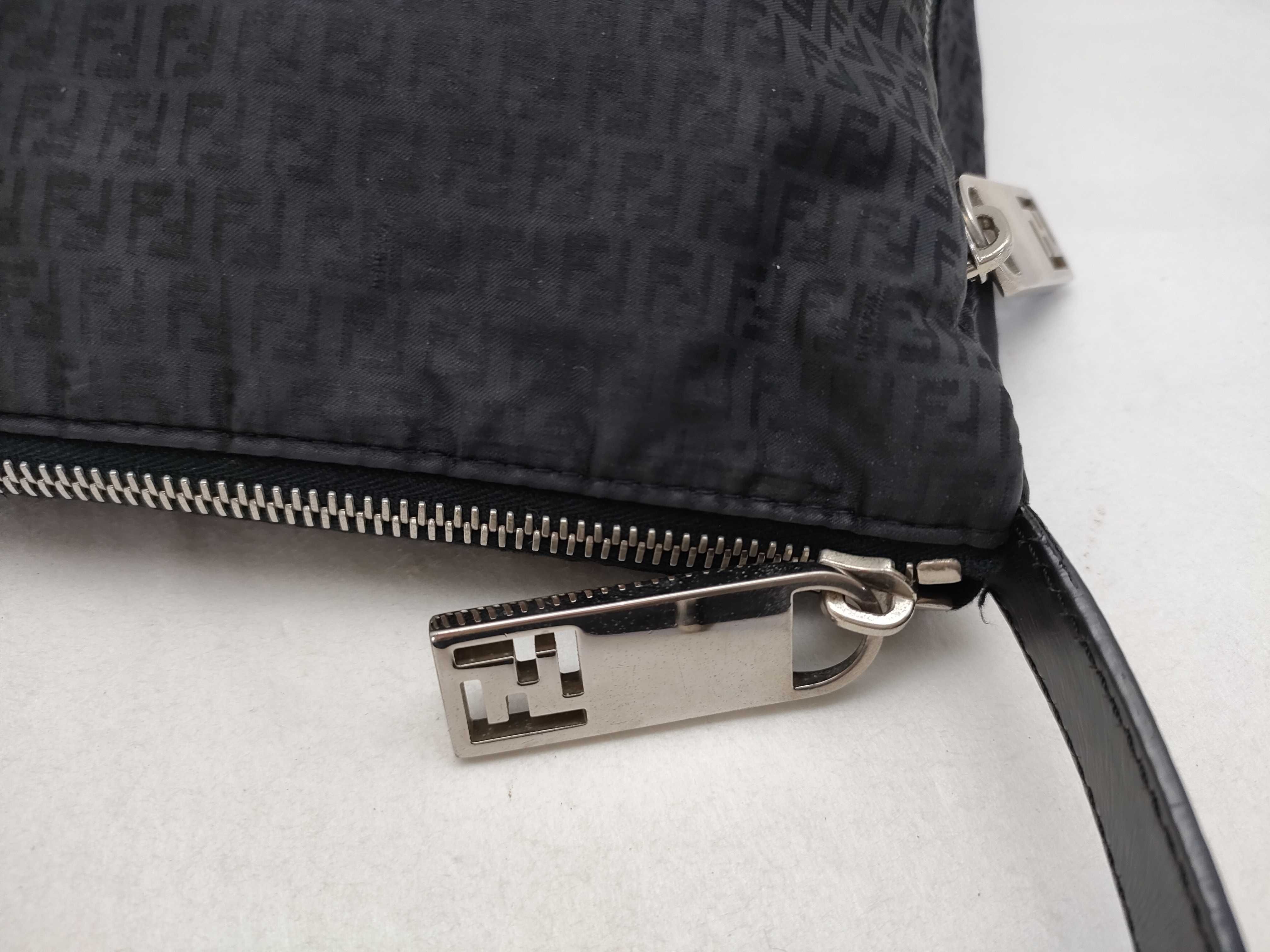 Zucchino Shoulder Bag, Nylon, Black Shoulder Bag — view 7