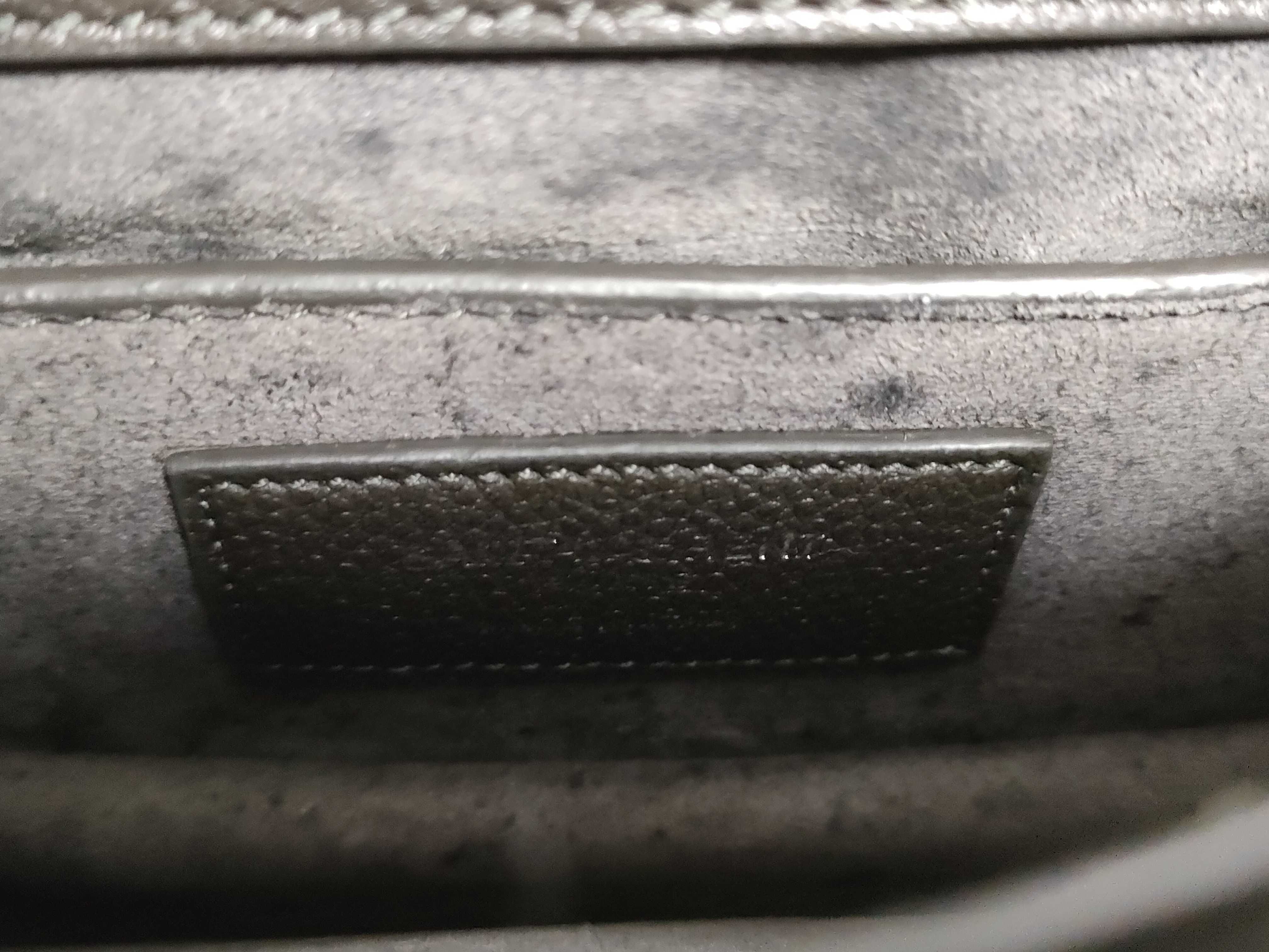 441972 Sunset Small Chain Shoulder Leather Grey Shoulder Bag — view 13