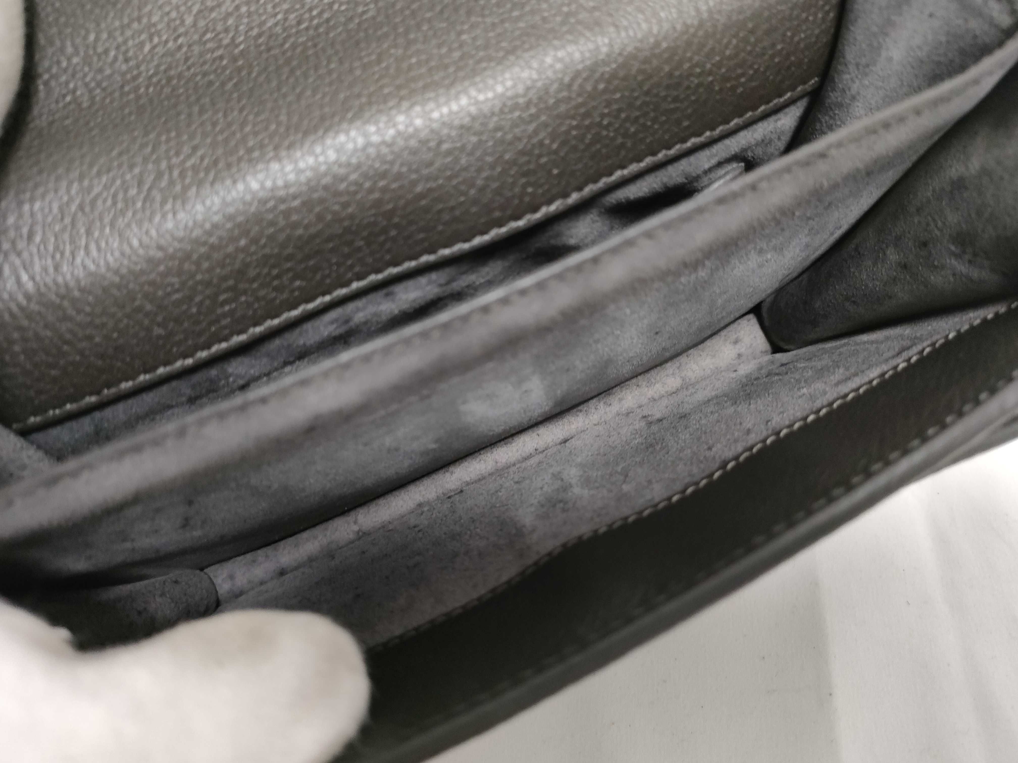 441972 Sunset Small Chain Shoulder Leather Grey Shoulder Bag — view 10