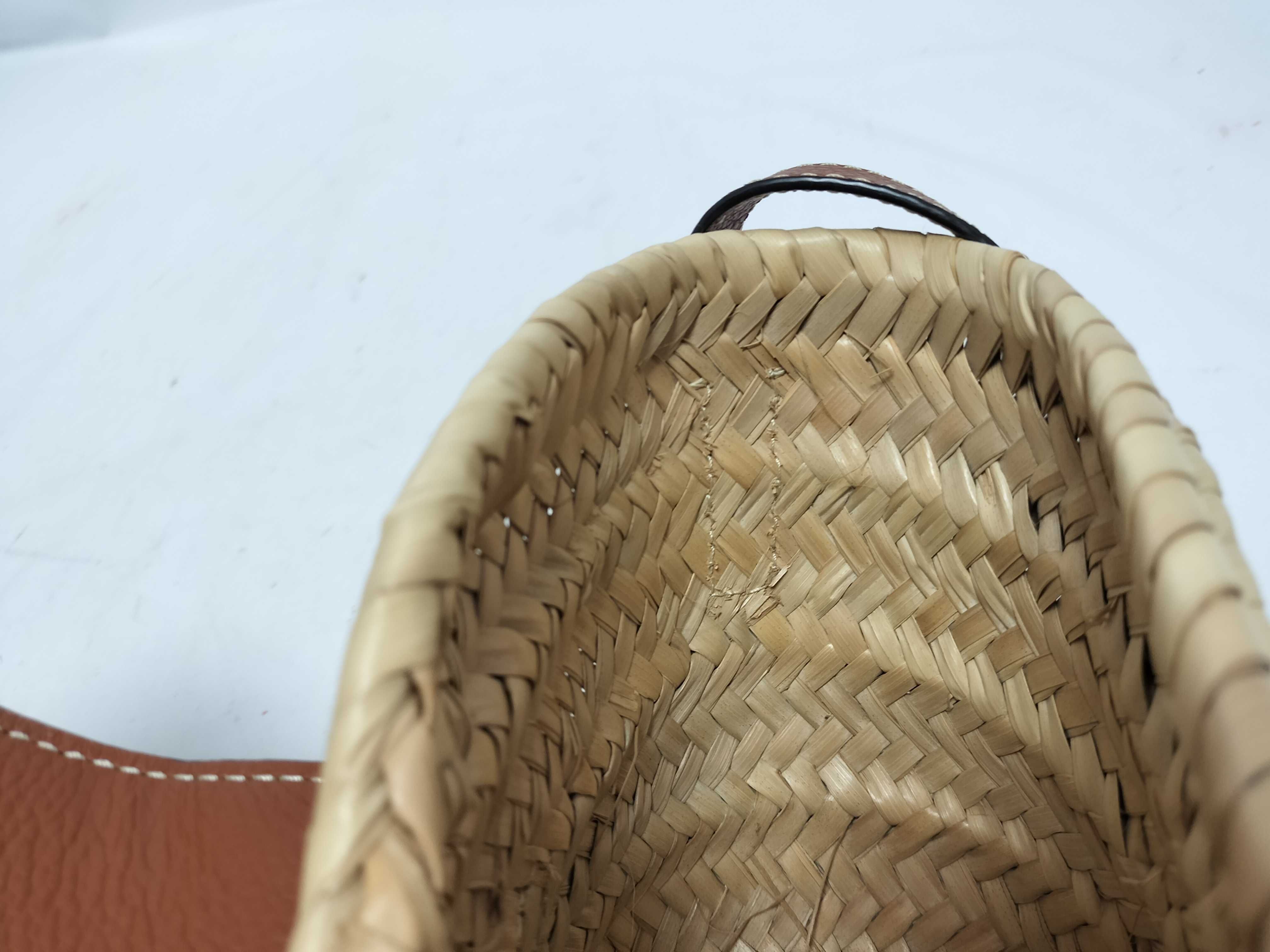 Marcie Straw Shoulder Bag (Brown) — view 10