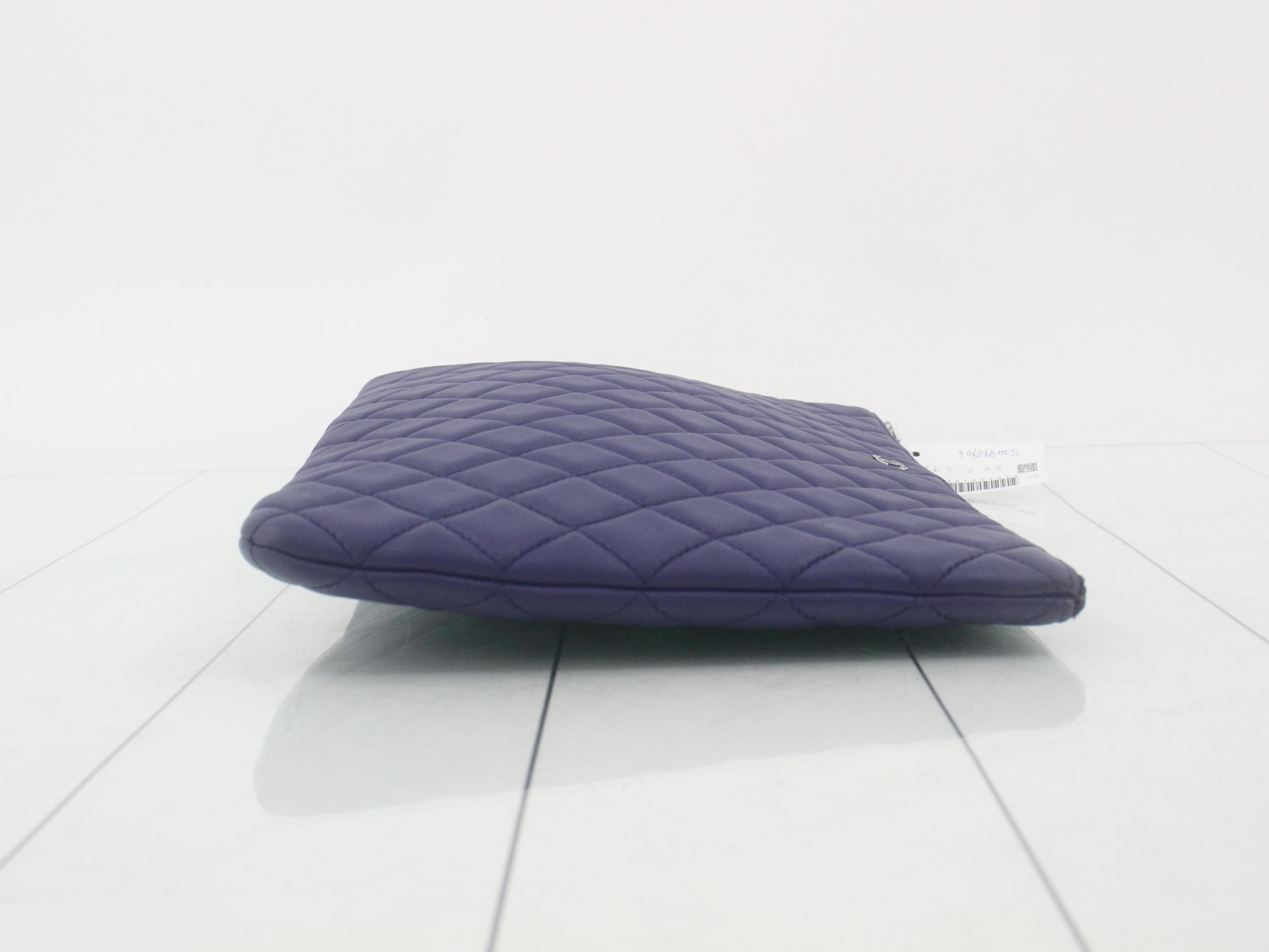 Matelassé Lambskin Coco Mark Clutch Bag — view 3
