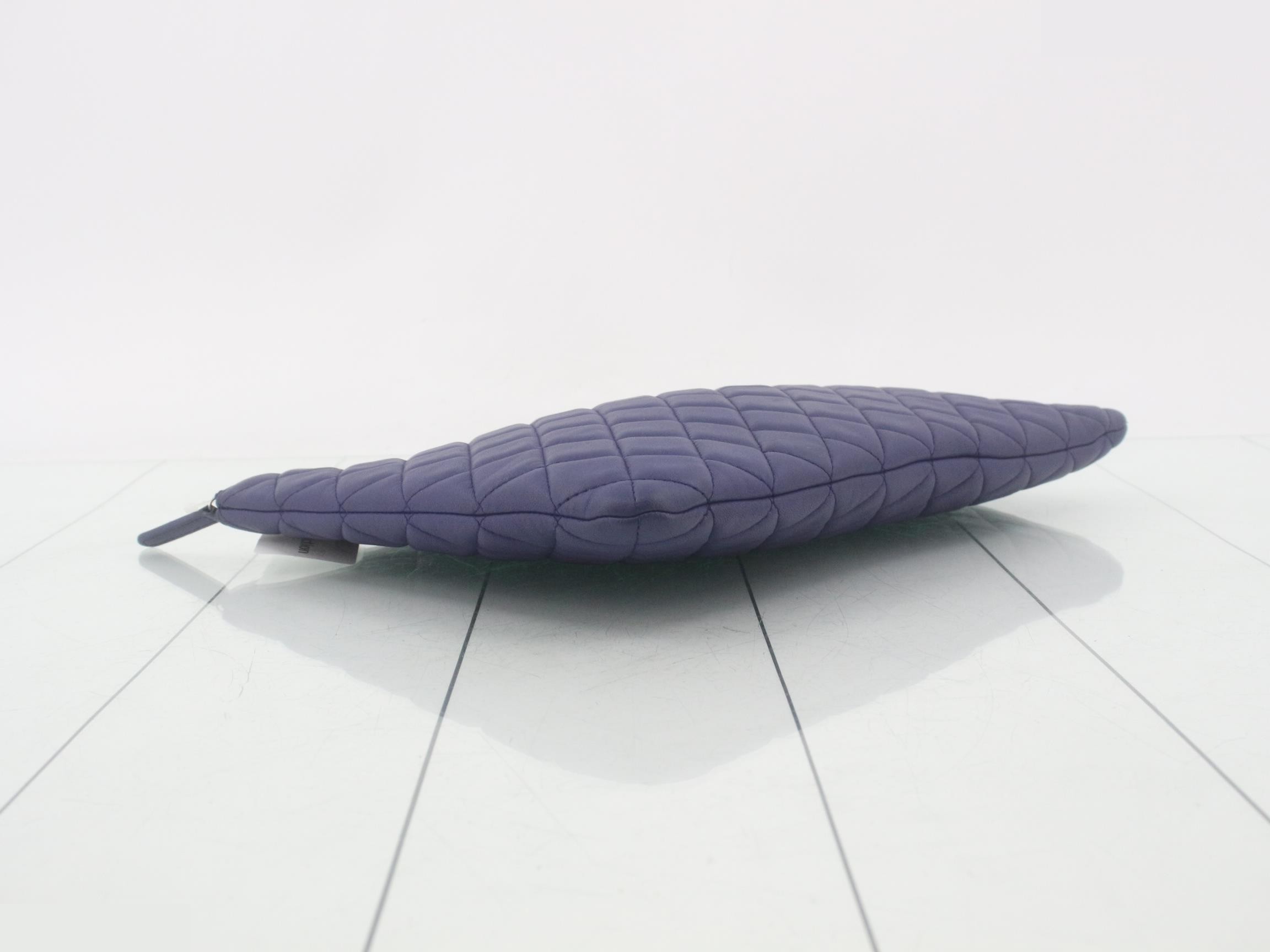 Matelassé Lambskin Coco Mark Clutch Bag — view 5
