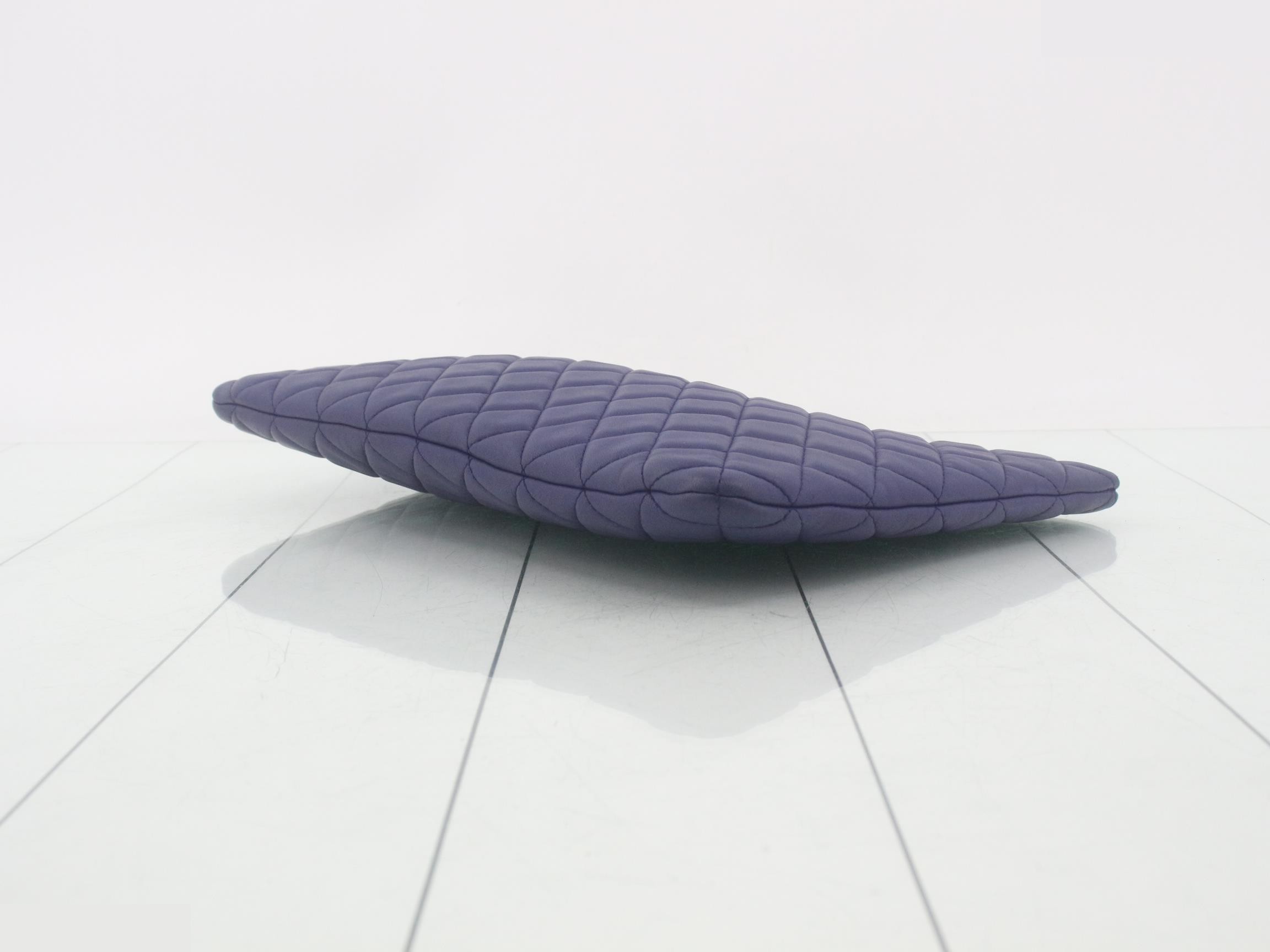 Matelassé Lambskin Coco Mark Clutch Bag — view 6