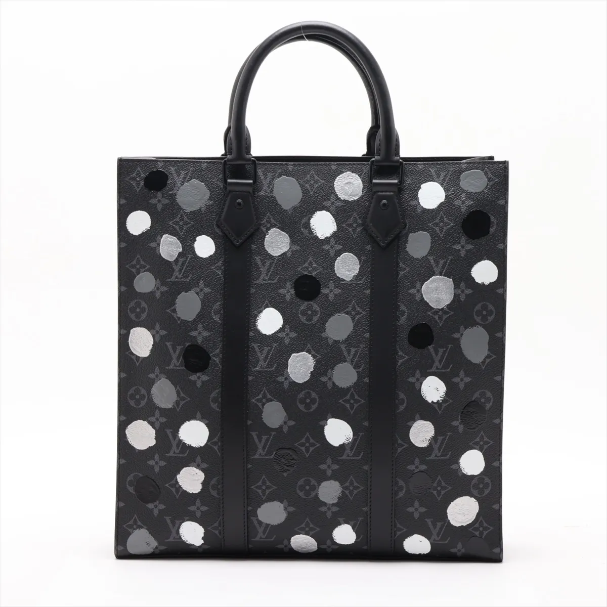 x Yayoi Kusama Monogram Eclipse Sac Plat M46404 Black — view 2