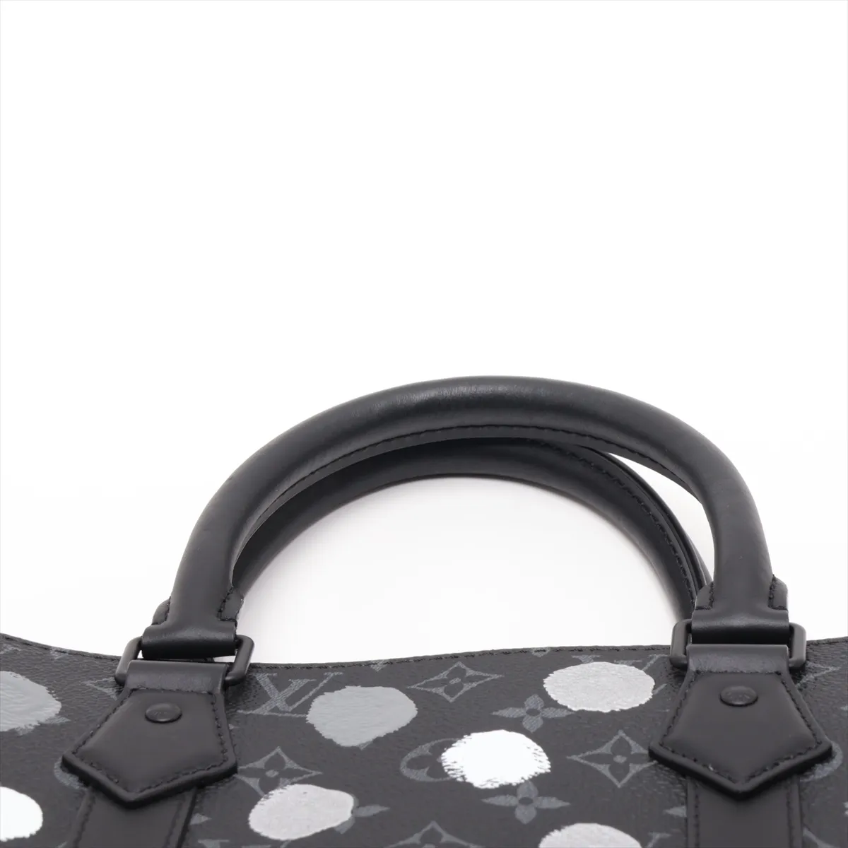 x Yayoi Kusama Monogram Eclipse Sac Plat M46404 Black — view 6