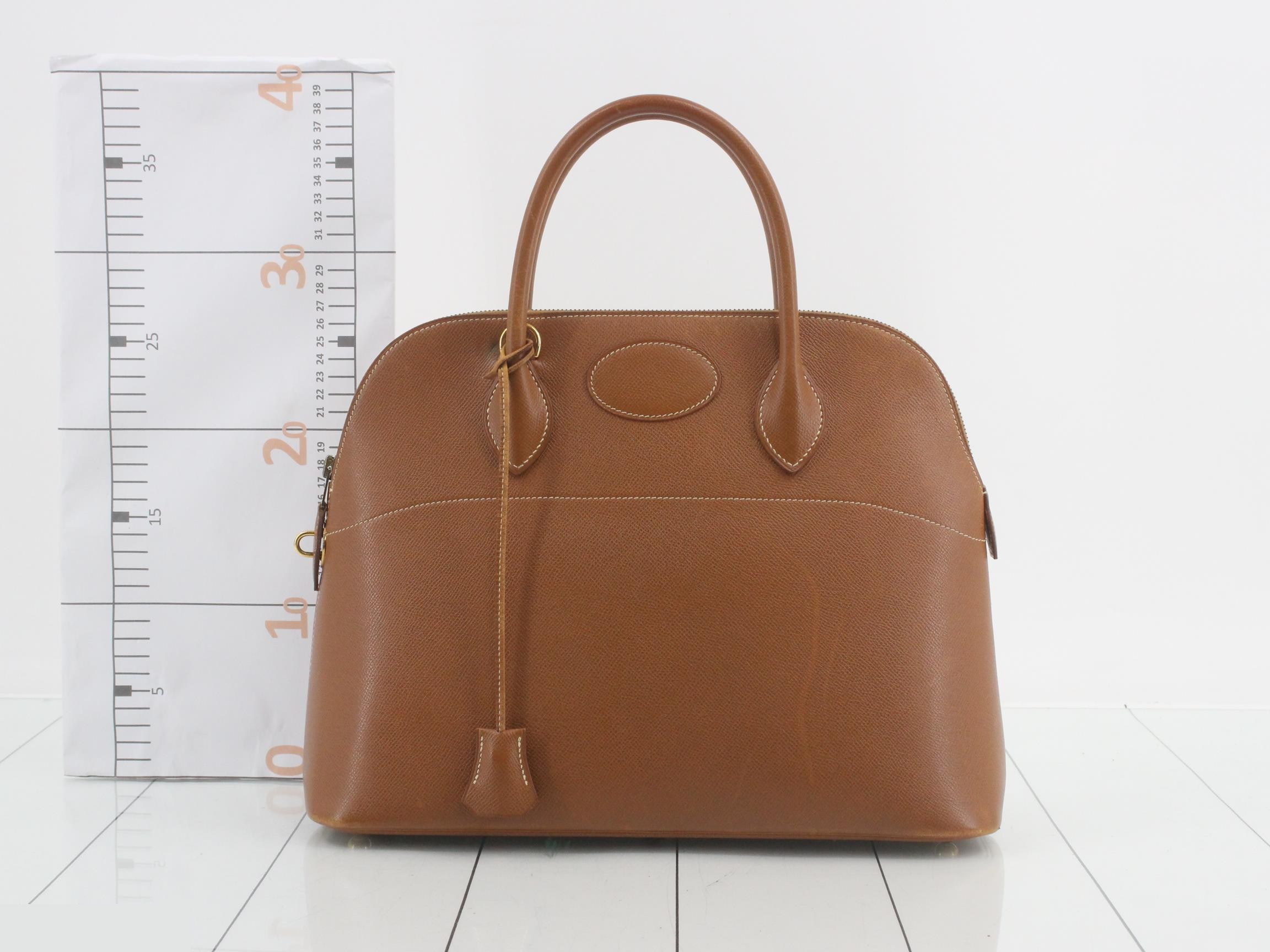 Bolide Y stamped leather handbag — view 2