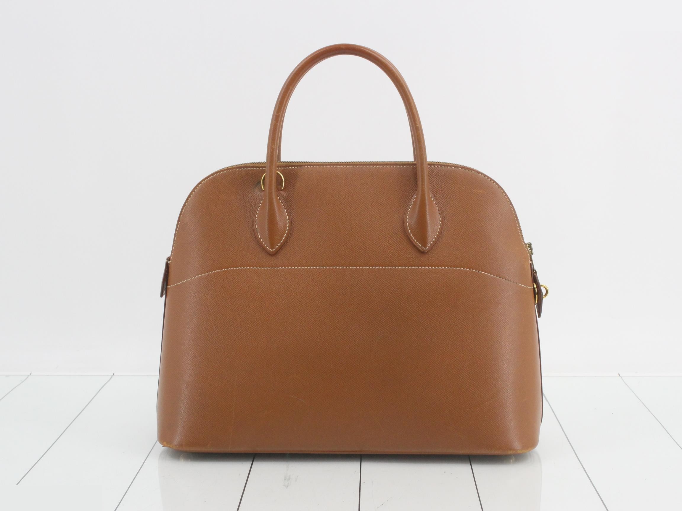 Bolide Y stamped leather handbag — view 3