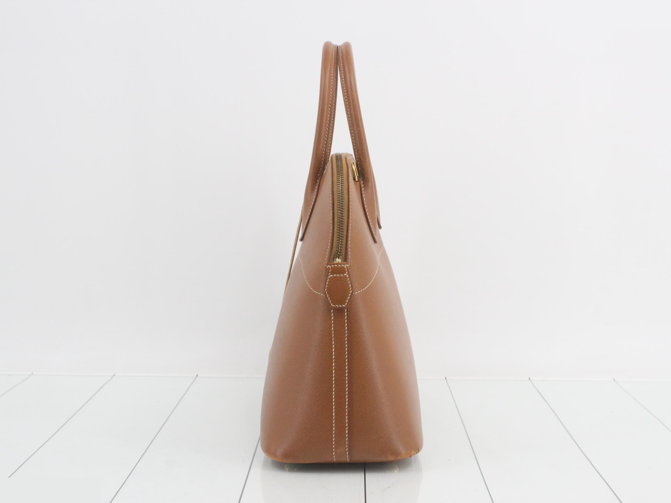 Bolide Y stamped leather handbag — view 4