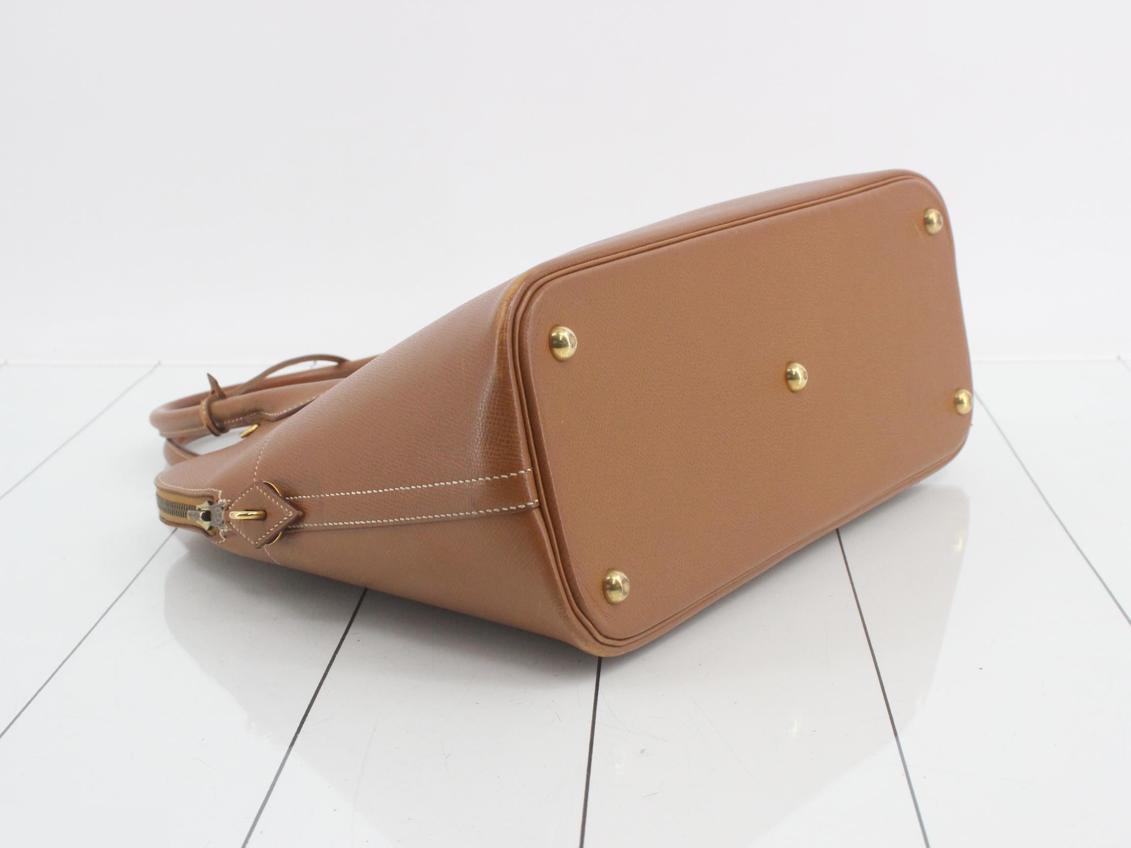Bolide Y stamped leather handbag — view 6