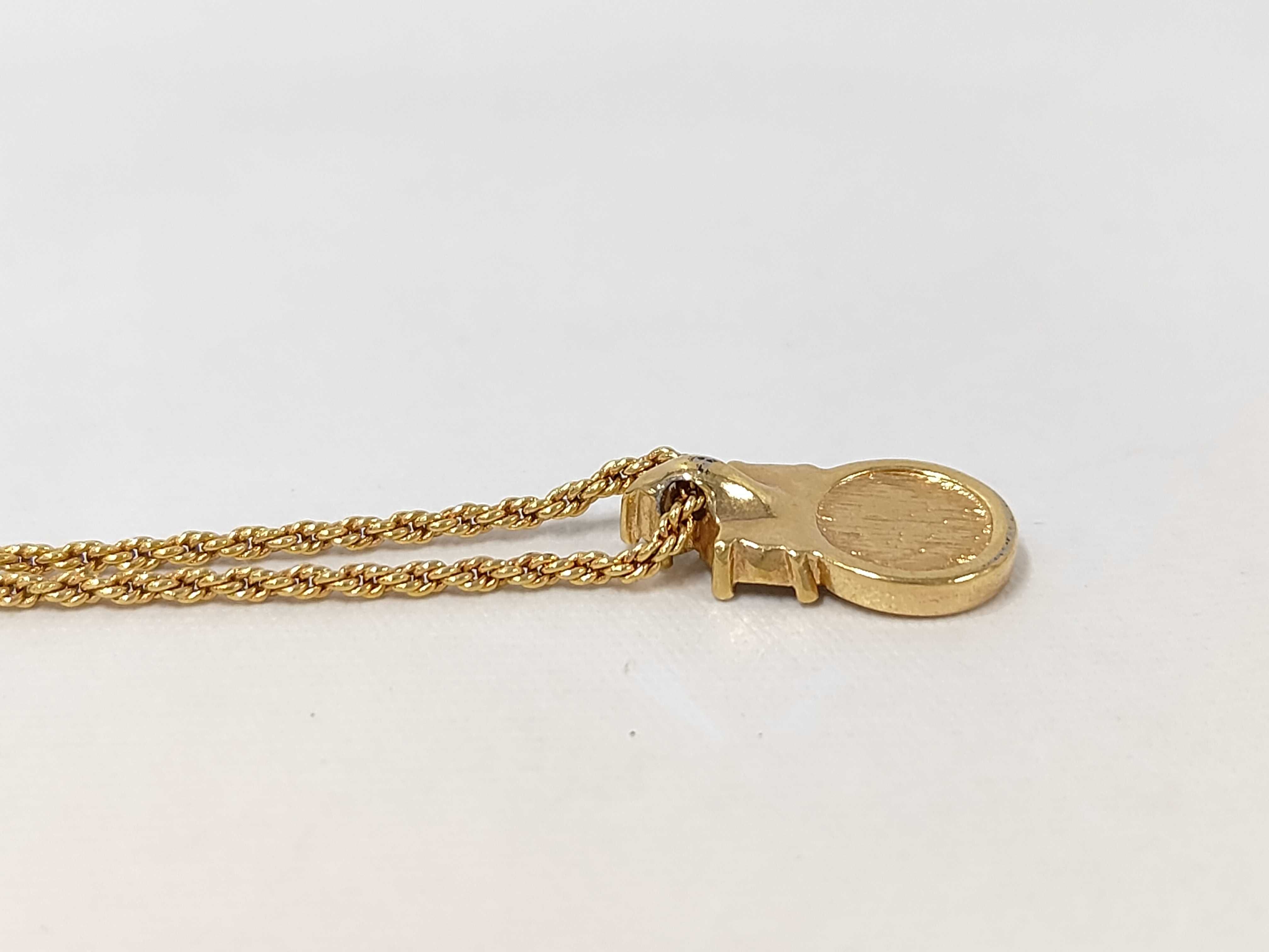 Rhinestone CD Necklace — view 3