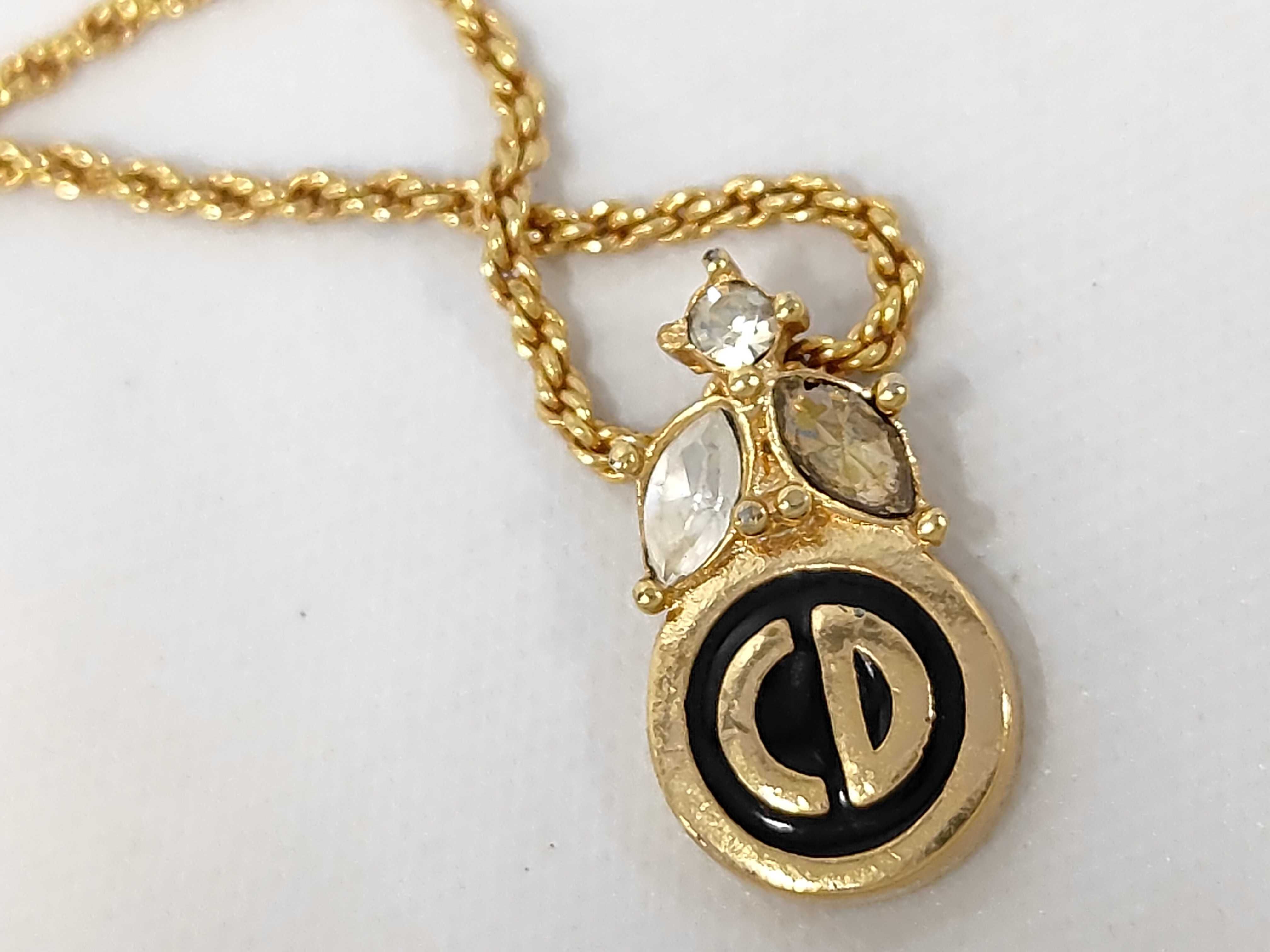 Rhinestone CD Necklace — view 8