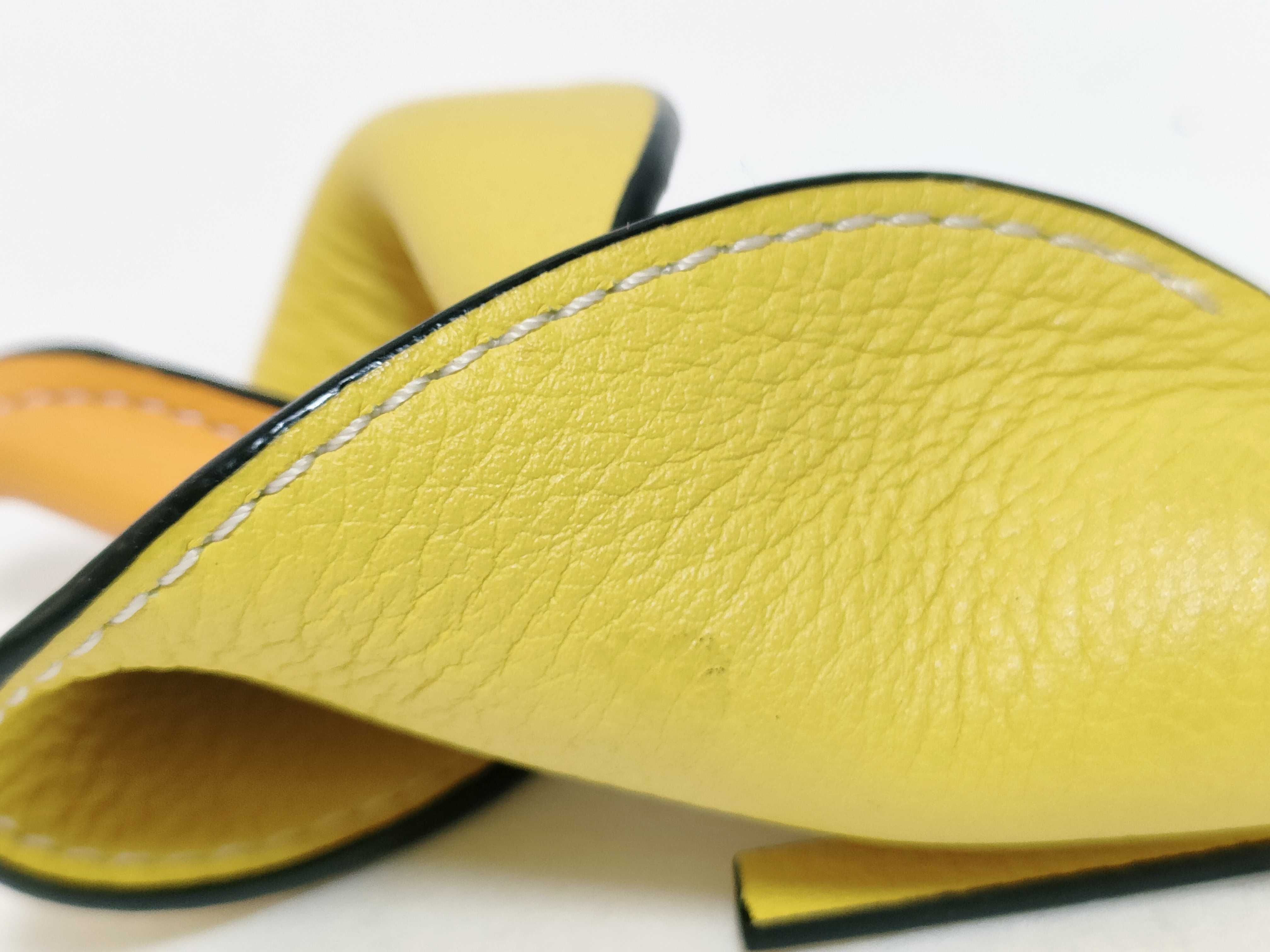 Lily Keychain, Leather, Yellow, Key Case — view 7