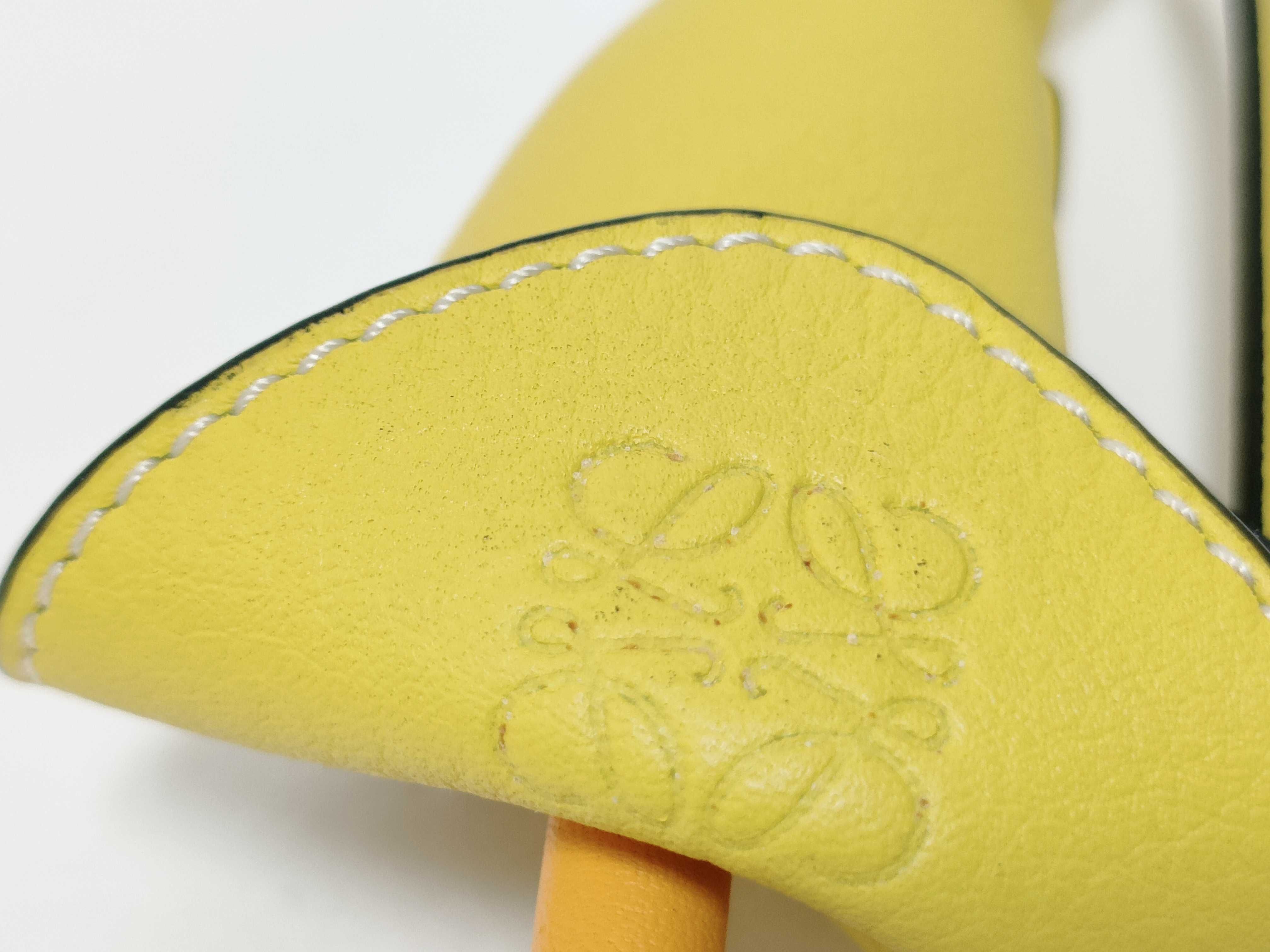 Lily Keychain, Leather, Yellow, Key Case — view 8