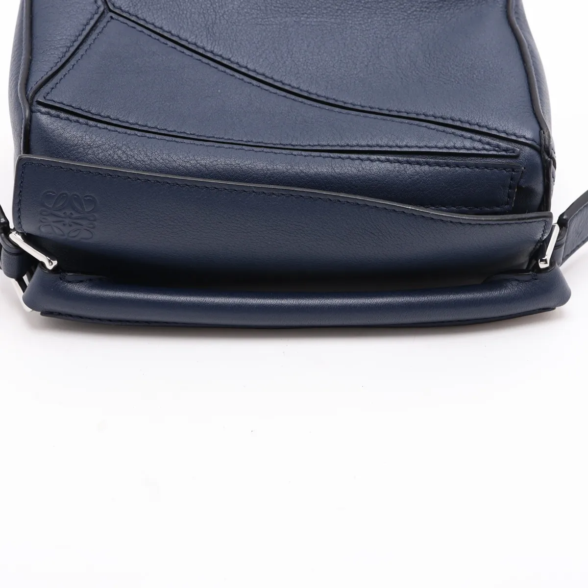 Mini Puzzle Bag Leather 2-Way Handbag Navy — view 5