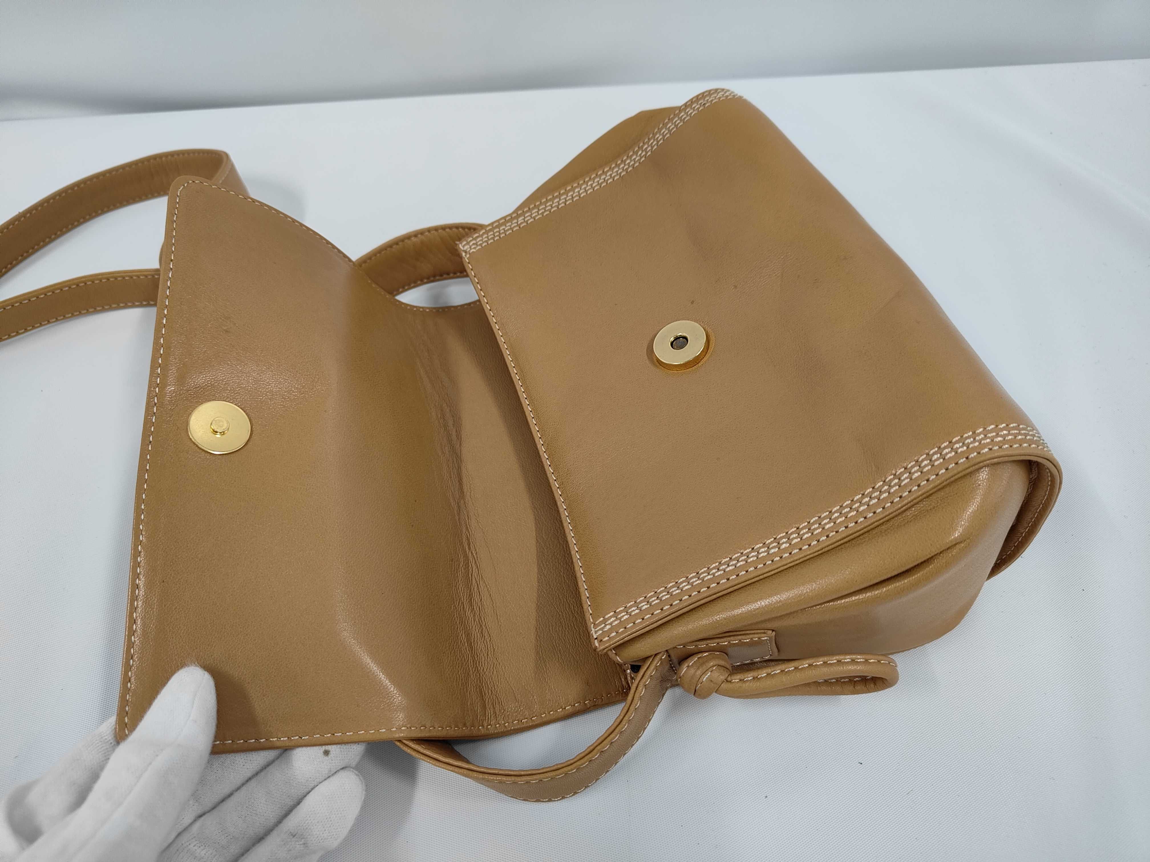 Leather Anagram Shoulder Bag — view 7