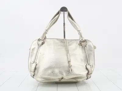 Shoulder bag, bittersweet gold leather