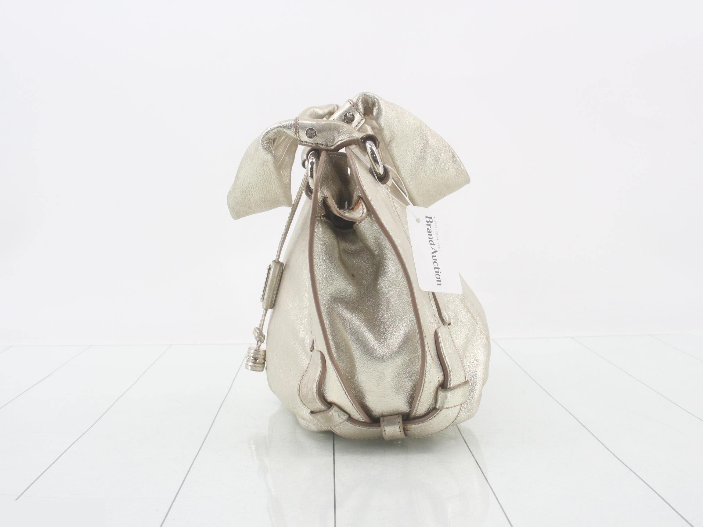 Shoulder bag, bittersweet gold leather — view 3