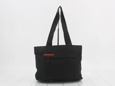 Nylon bag/shoulder bag, black