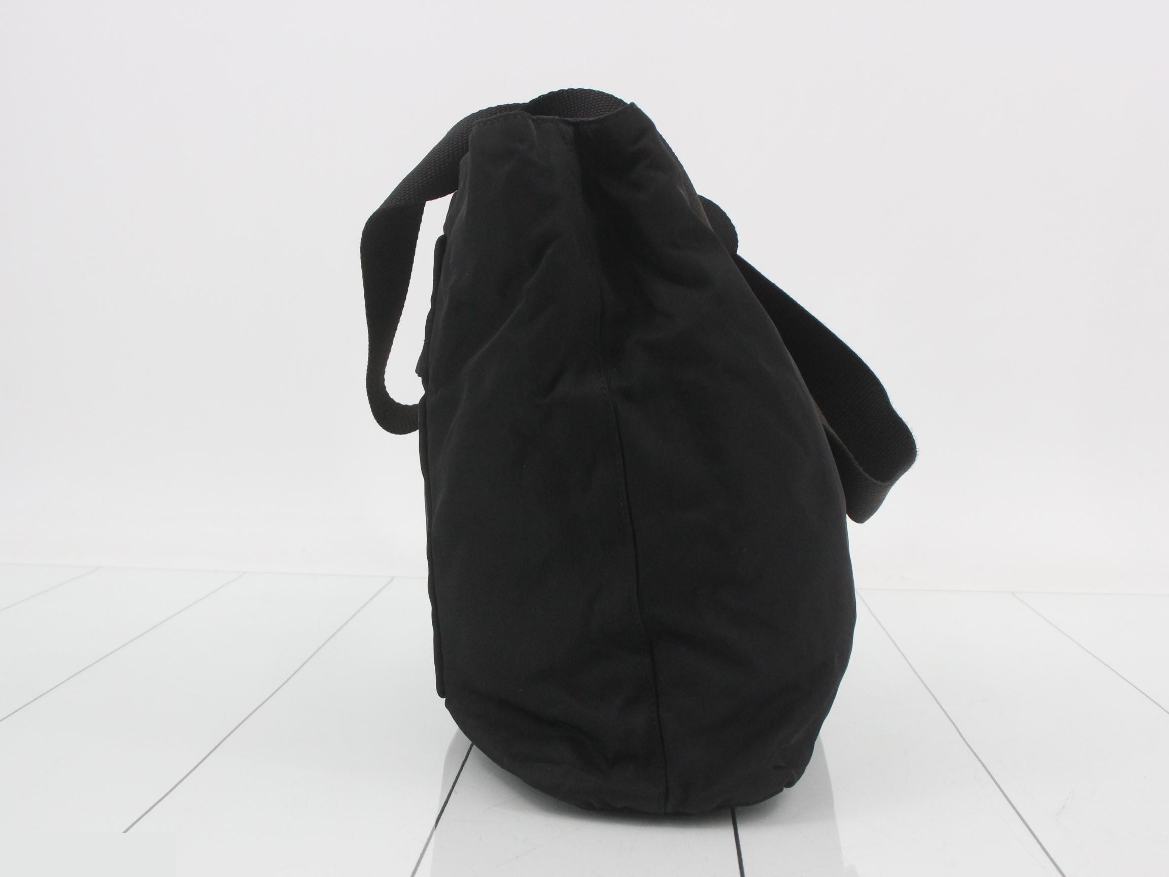 Nylon bag/shoulder bag, black — view 3