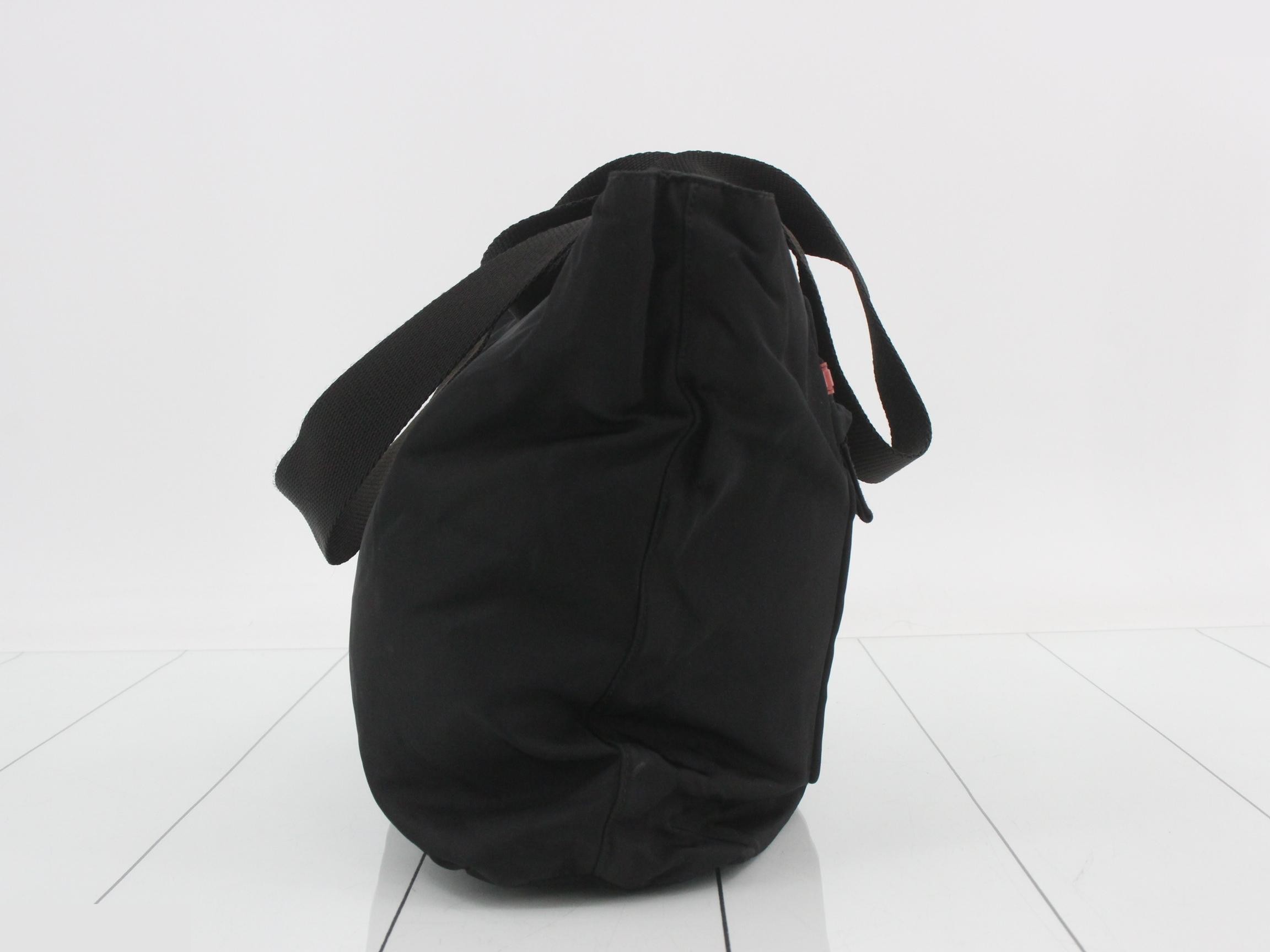 Nylon bag/shoulder bag, black — view 4