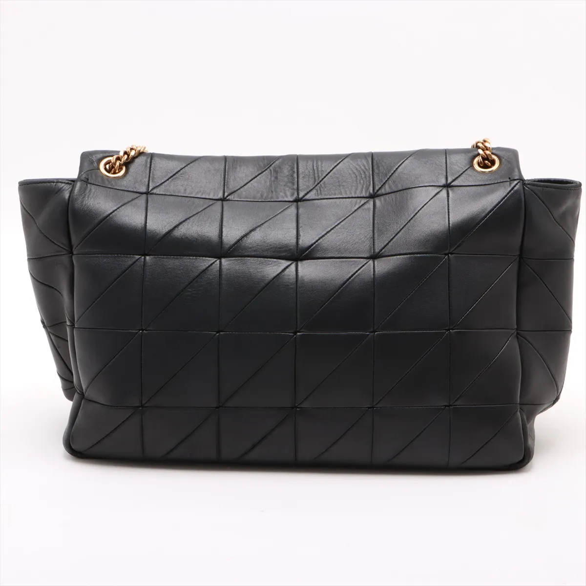 Jamie Leather Chain Shoulder Bag Black 768526 — view 2