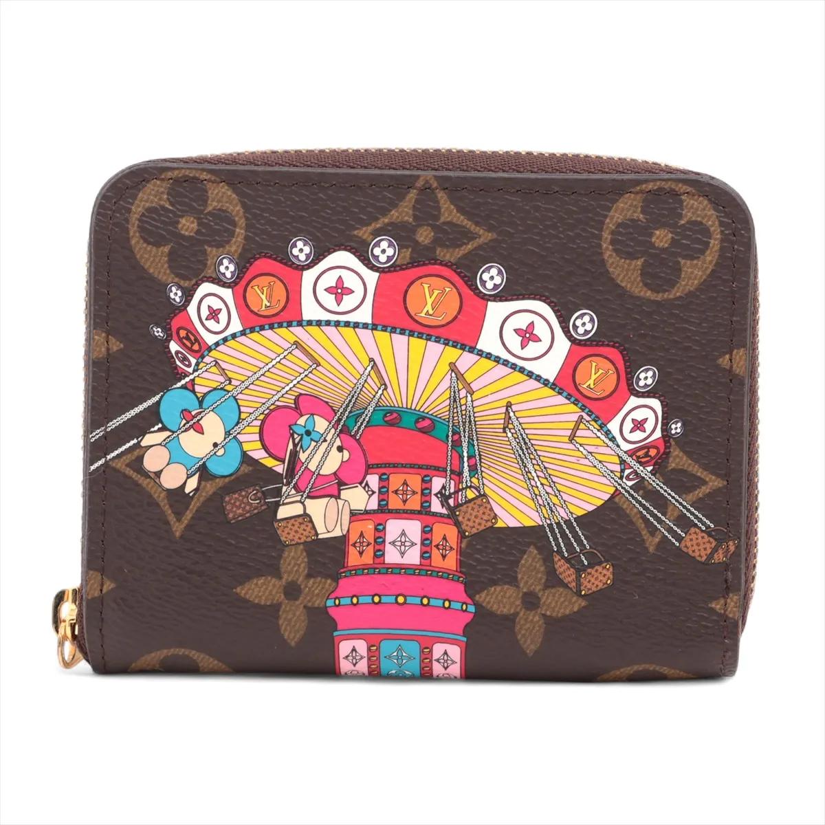 Vivienne Zippy Coin Purse M69755 TH3260 Brown x Pink Coin Case