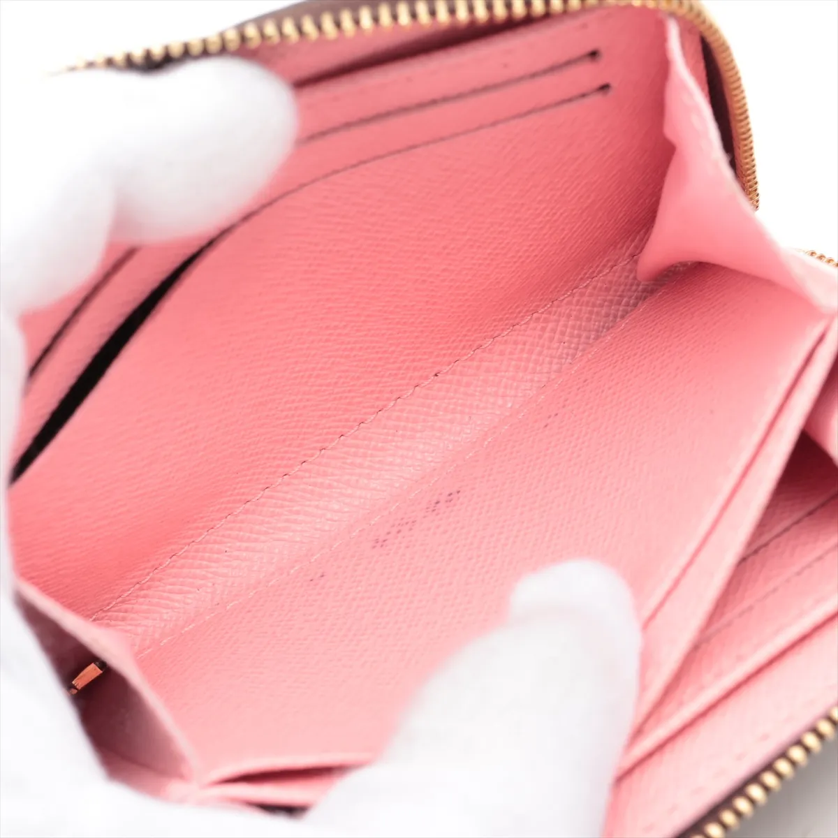 Vivienne Zippy Coin Purse M69755 TH3260 Brown x Pink Coin Case — view 5