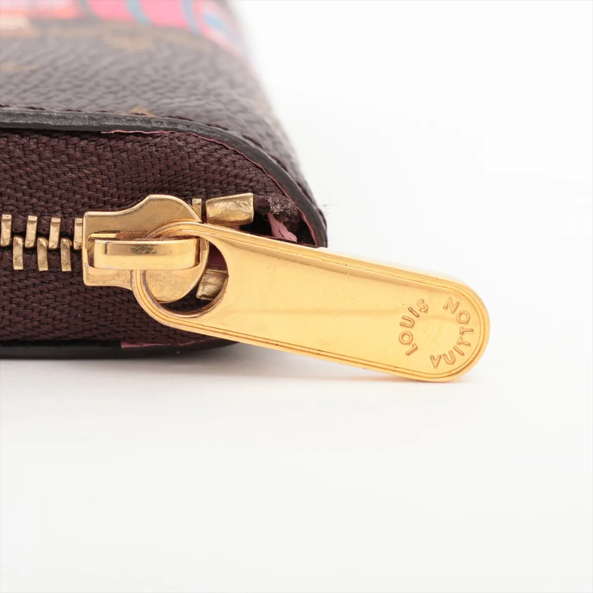 Vivienne Zippy Coin Purse M69755 TH3260 Brown x Pink Coin Case — view 10