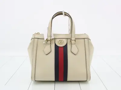 Ophidia GG 2-Way White Shoulder Bag