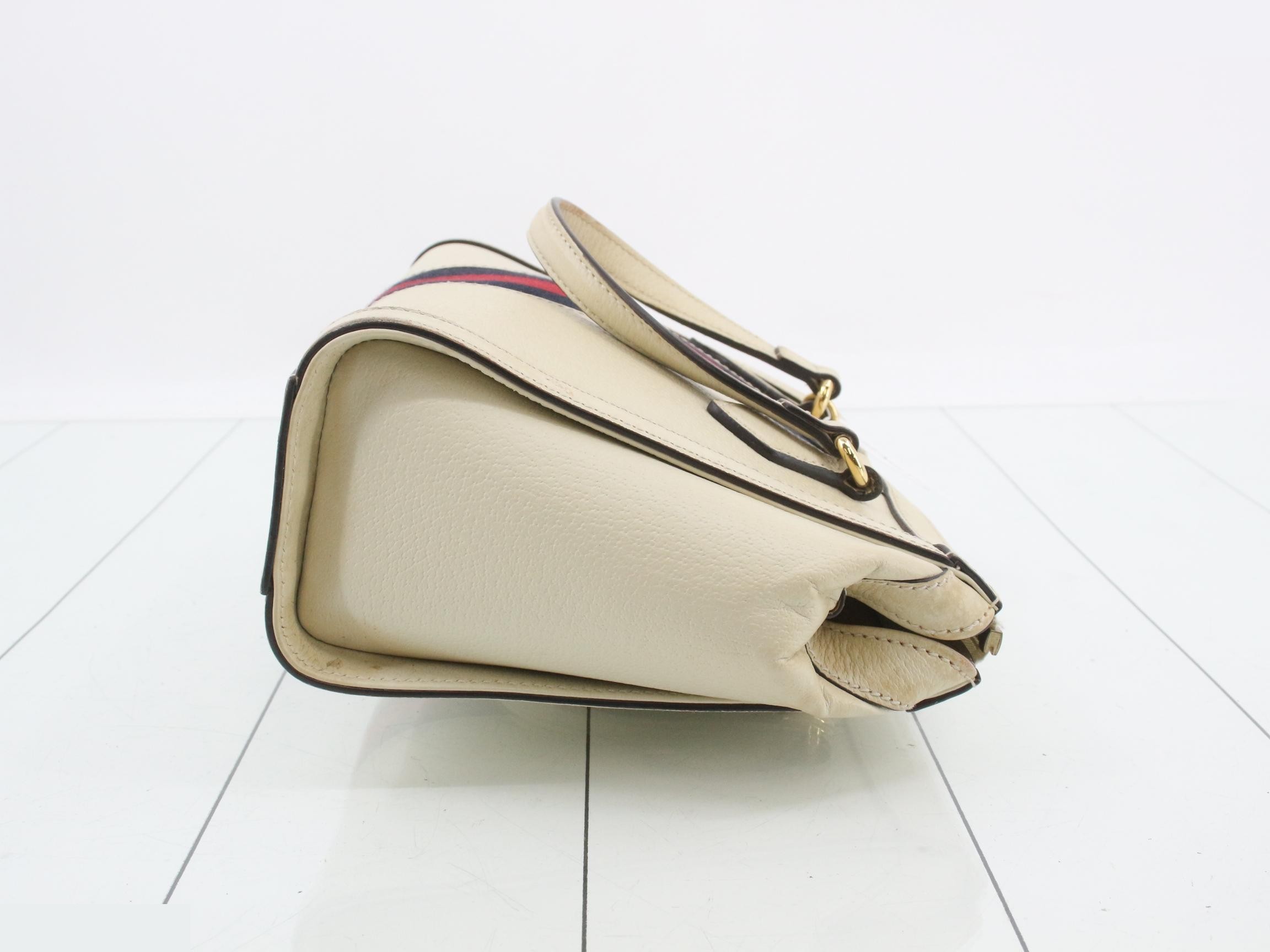 Ophidia GG 2-Way White Shoulder Bag — view 3