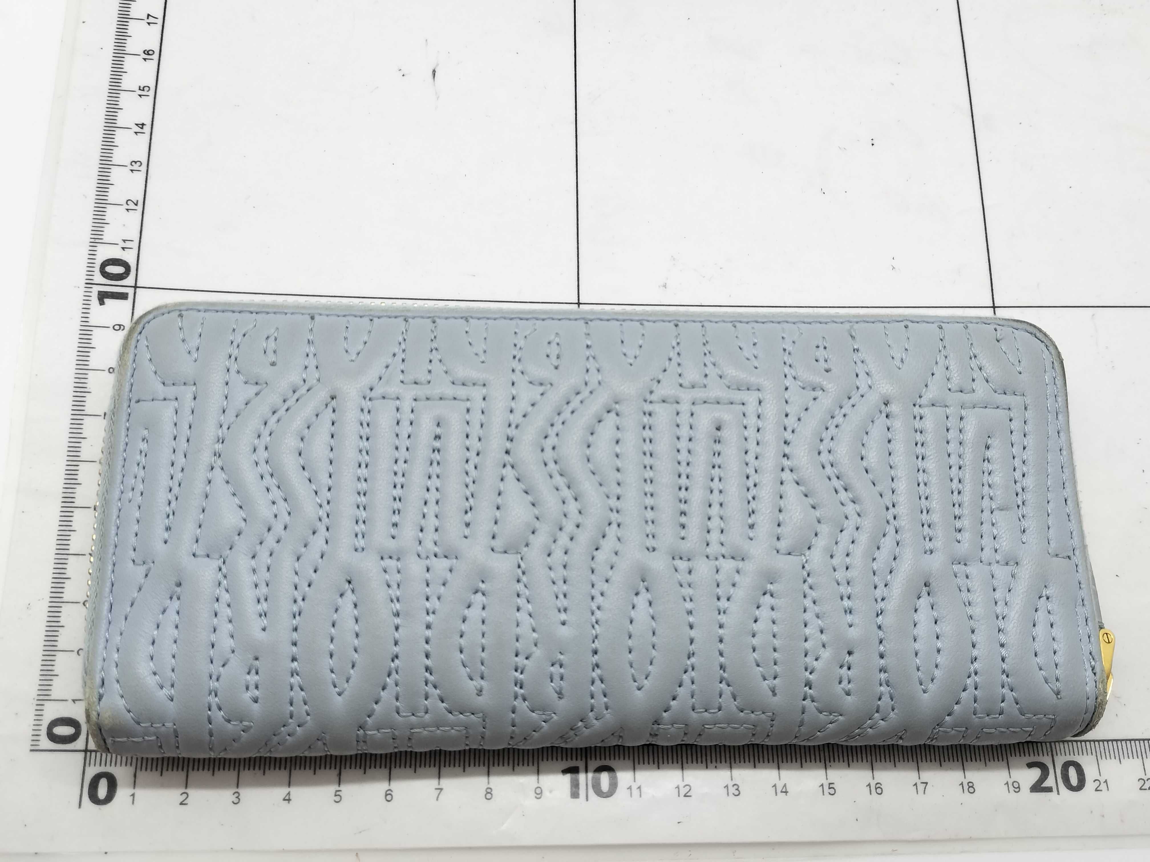 Miss Dior Leather Light Blue Long Wallet — view 2