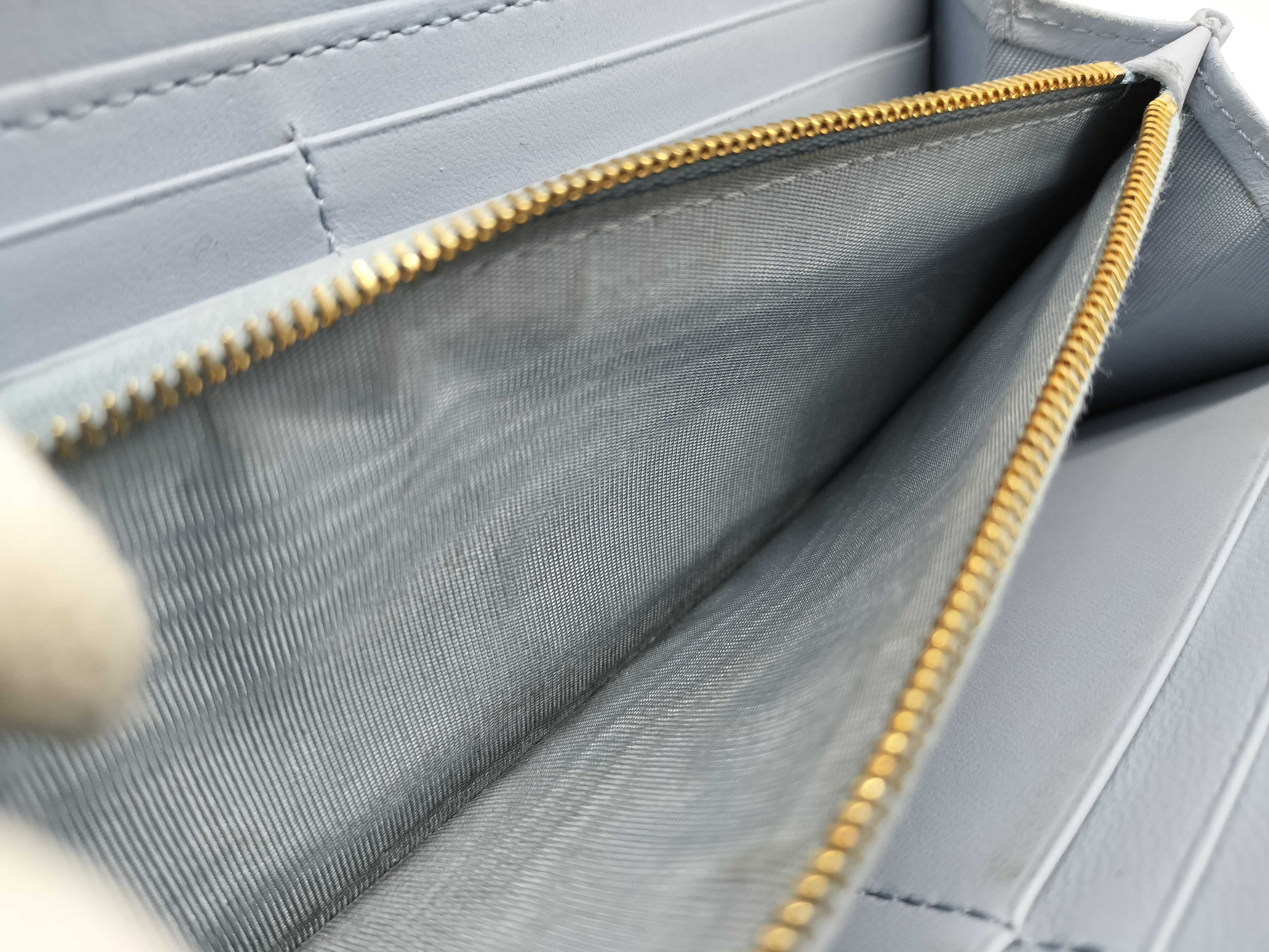 Miss Dior Leather Light Blue Long Wallet — view 11