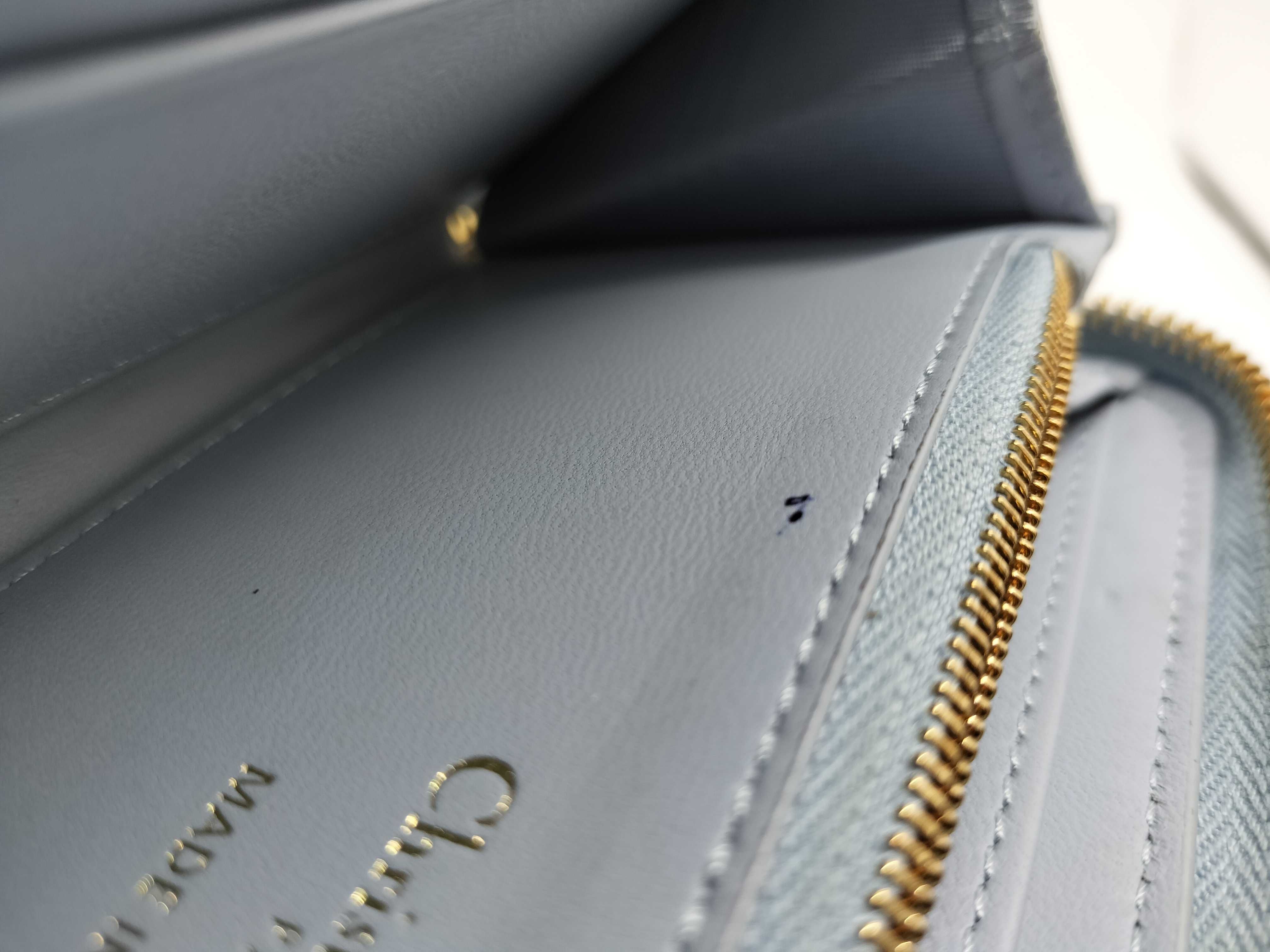 Miss Dior Leather Light Blue Long Wallet — view 13