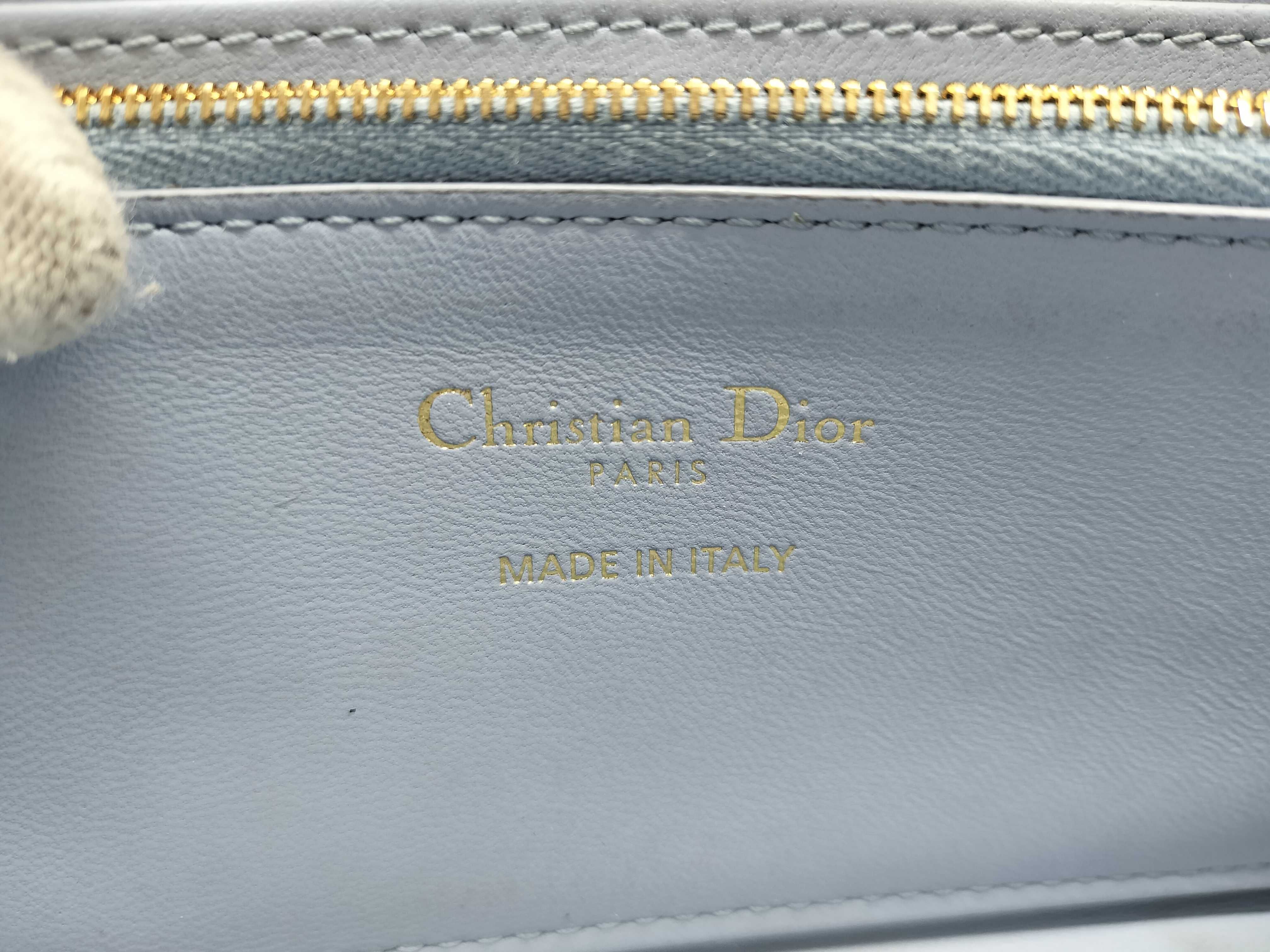 Miss Dior Leather Light Blue Long Wallet — view 14