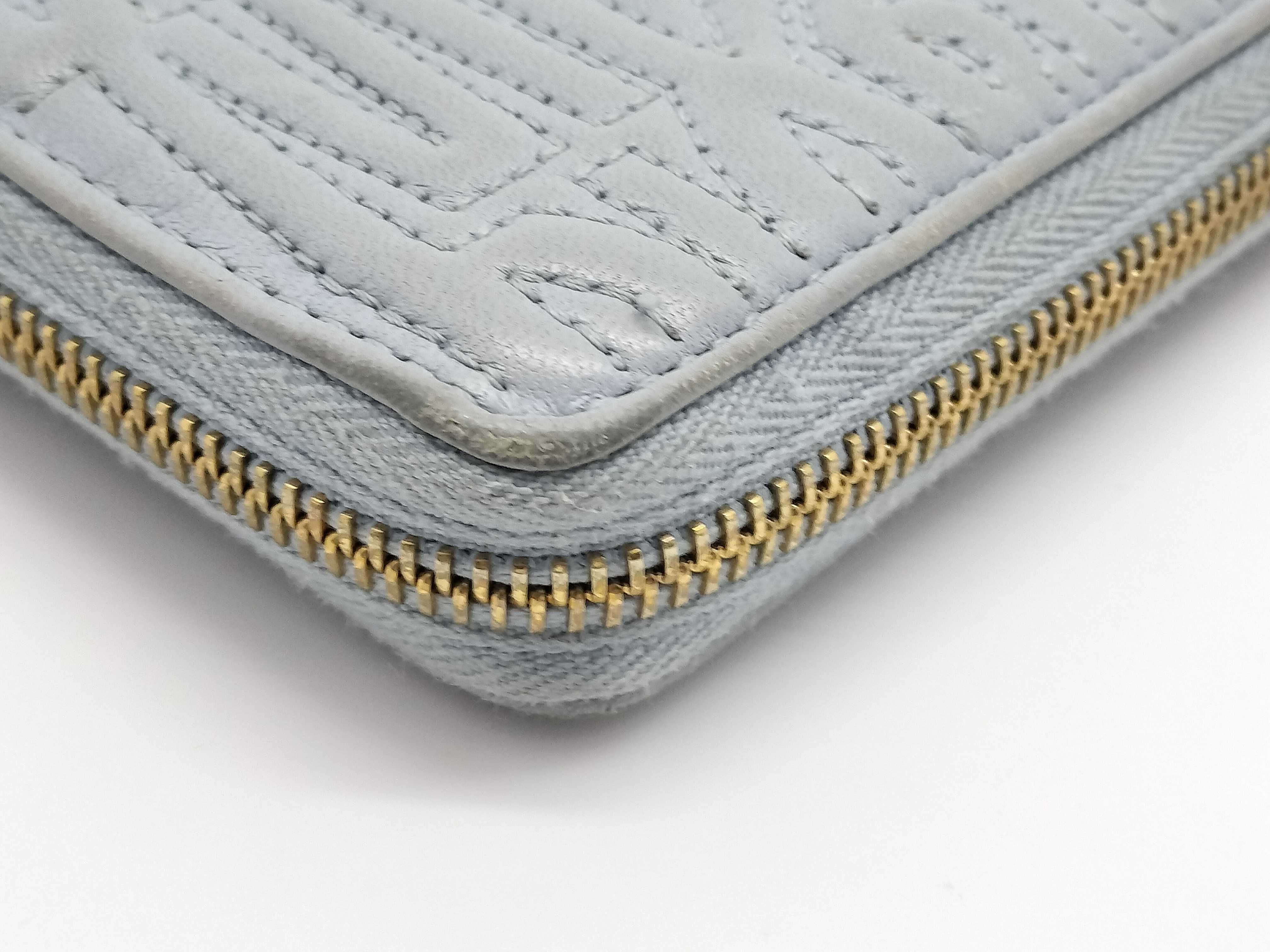 Miss Dior Leather Light Blue Long Wallet — view 15