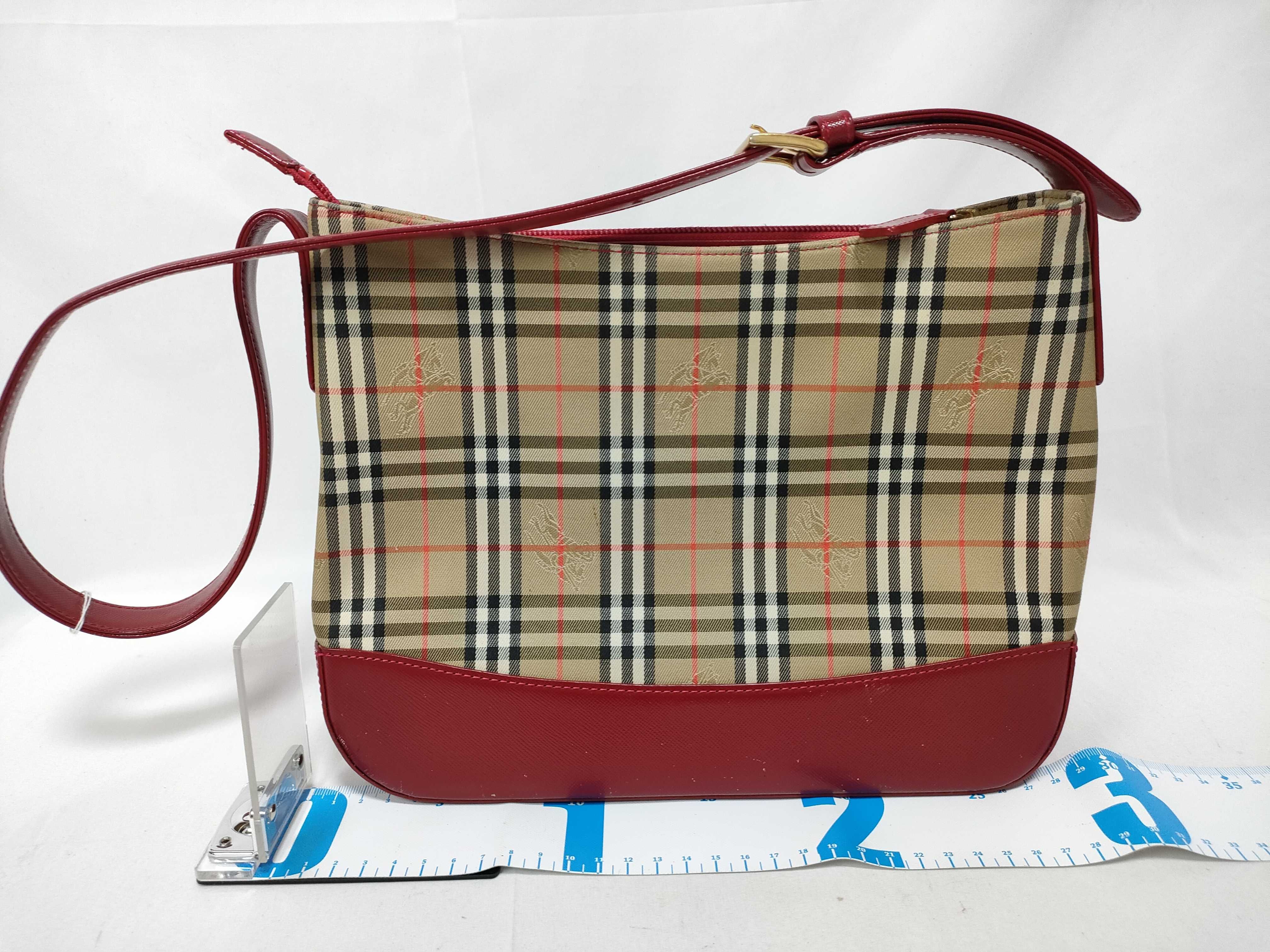 Nova Check Shoulder Bag (Red) — view 2