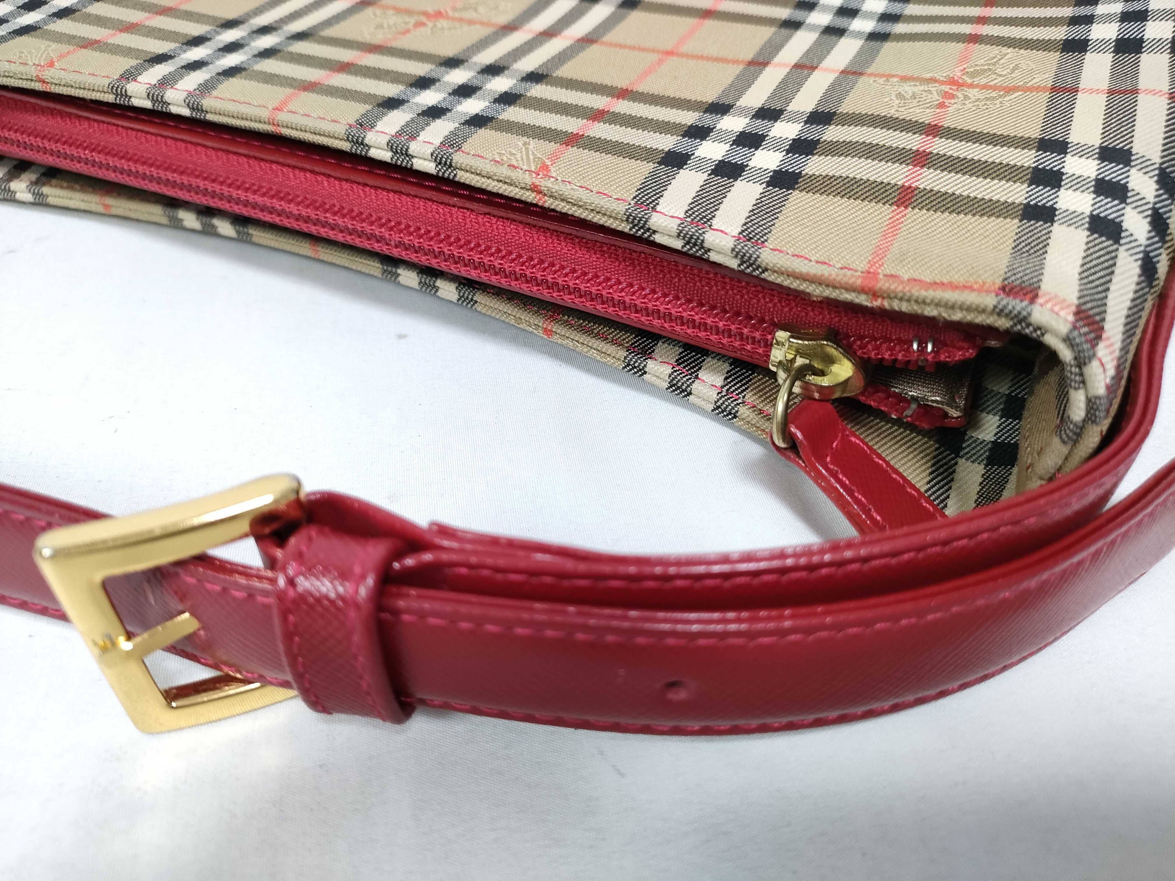 Nova Check Shoulder Bag (Red) — view 12