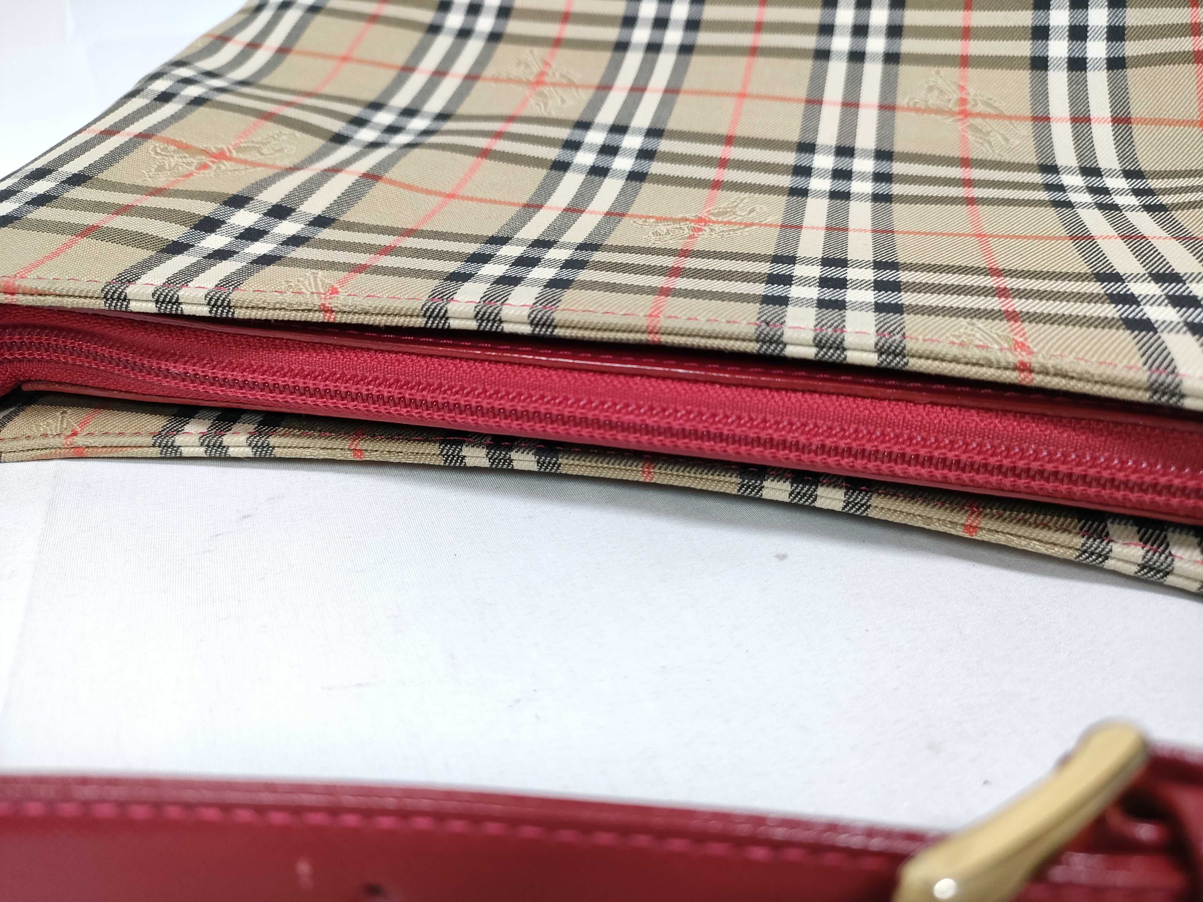 Nova Check Shoulder Bag (Red) — view 13