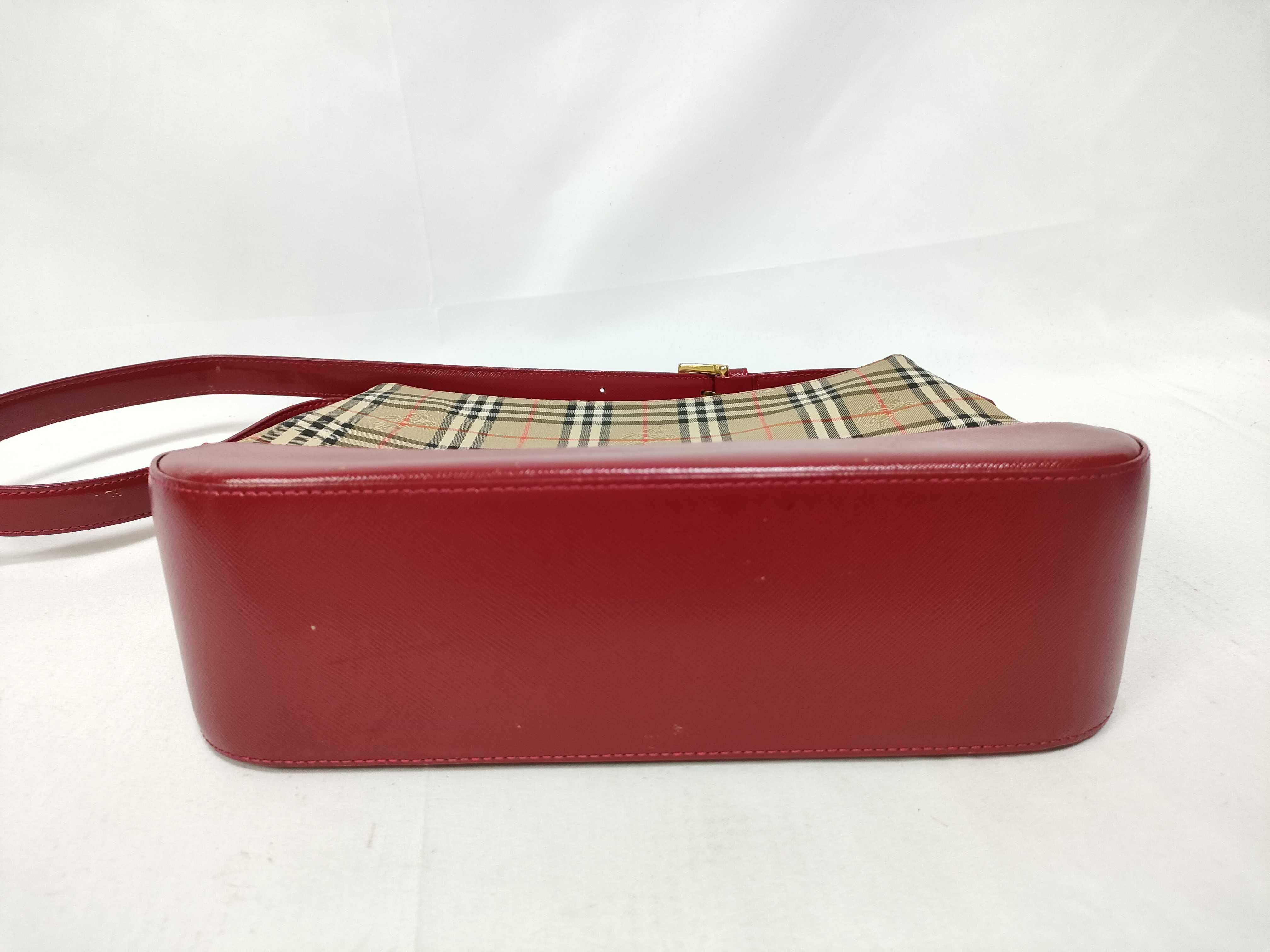 Nova Check Shoulder Bag (Red) — view 3