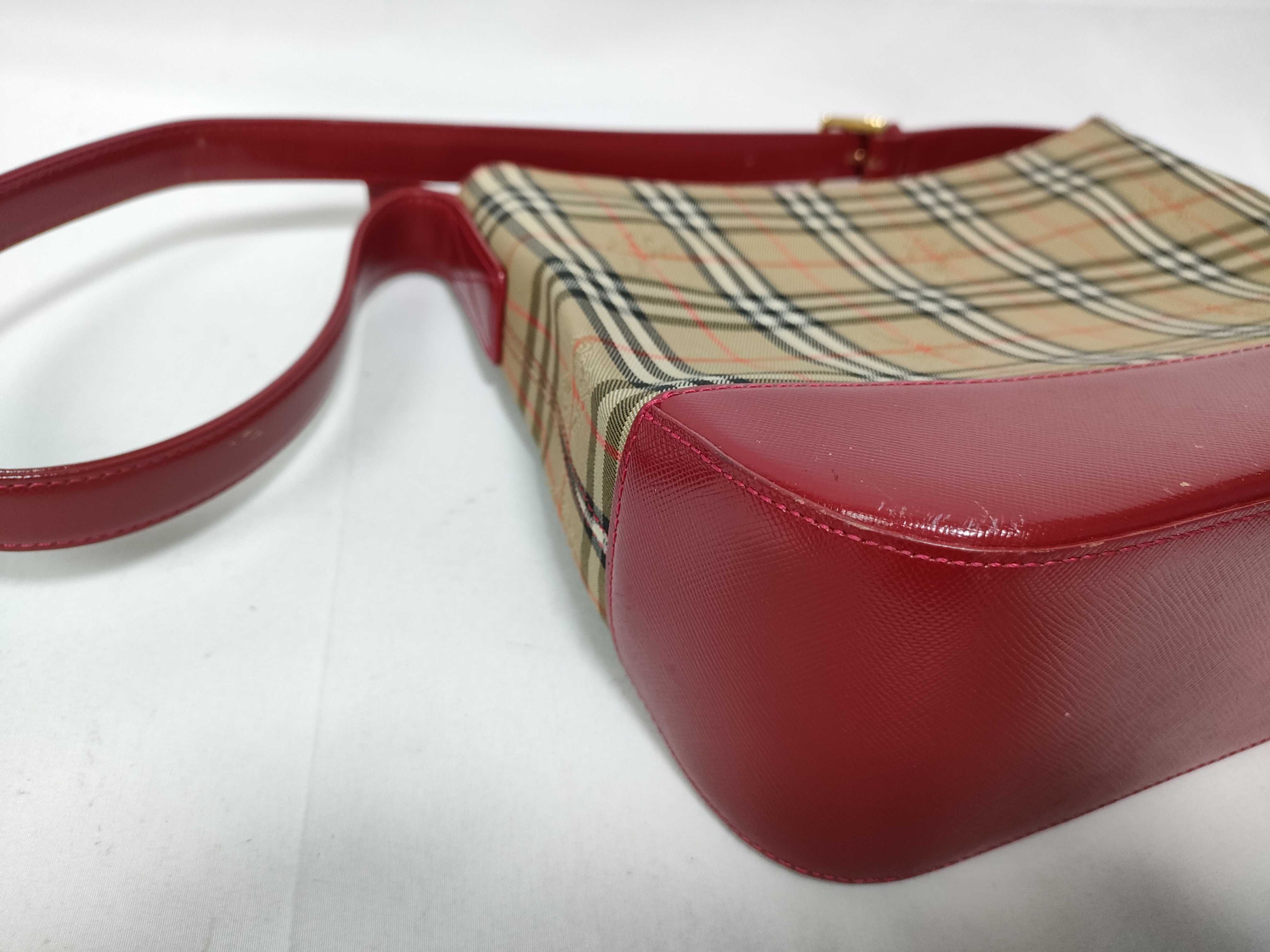 Nova Check Shoulder Bag (Red) — view 6