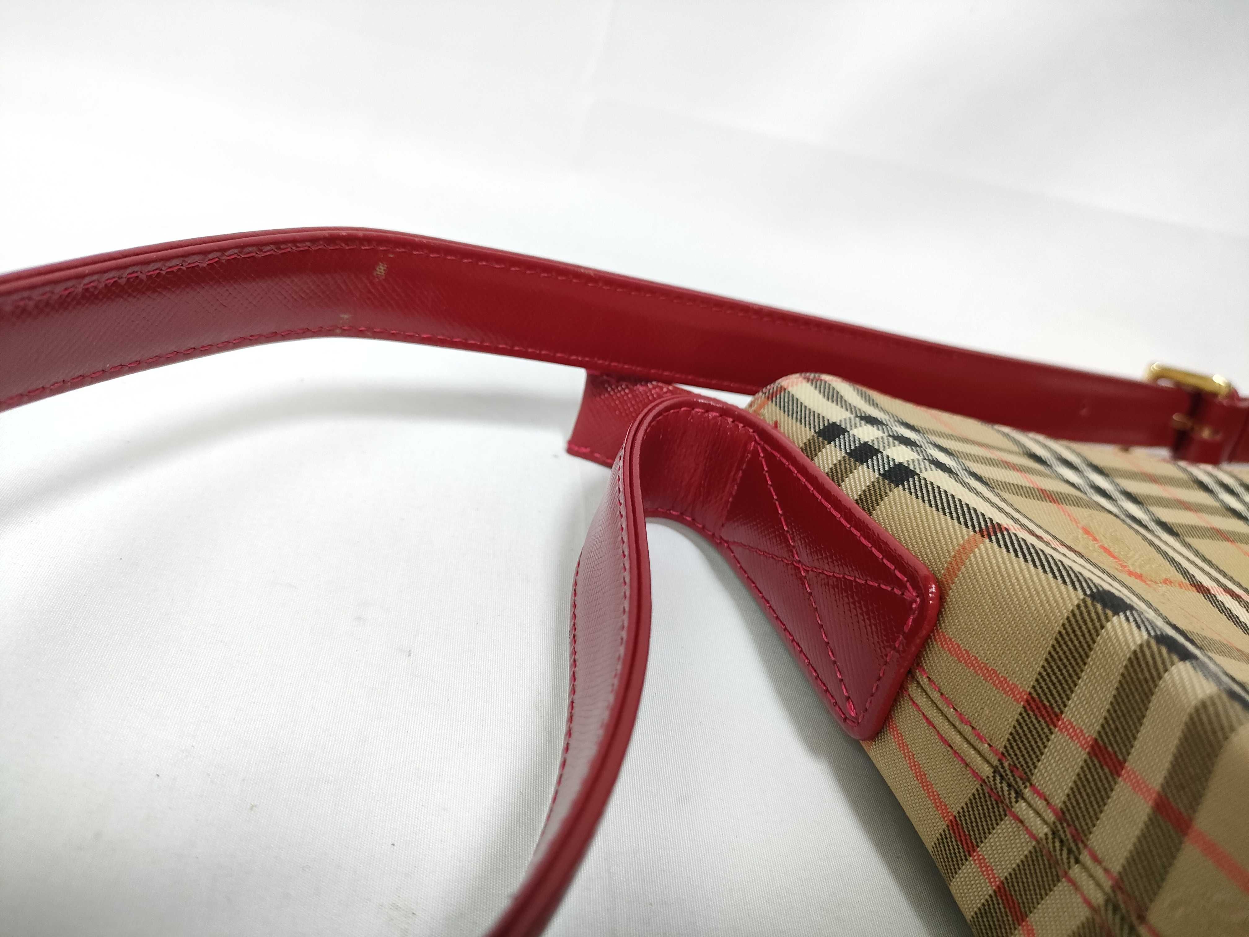 Nova Check Shoulder Bag (Red) — view 7